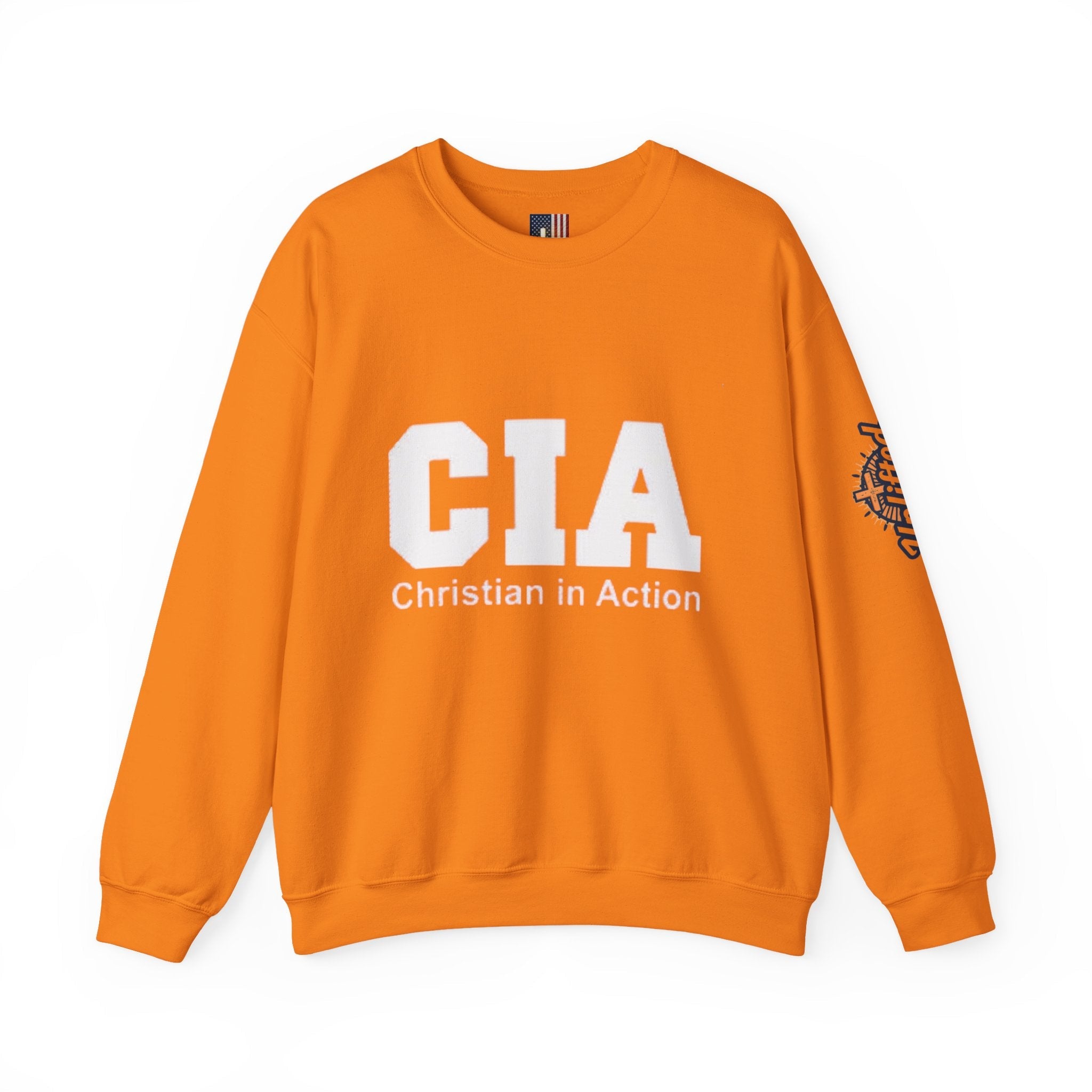 CIA Christian in Action Sweatshirt - Funny Faith Parody Sweatshirt - Mission Ready Apparel Printify