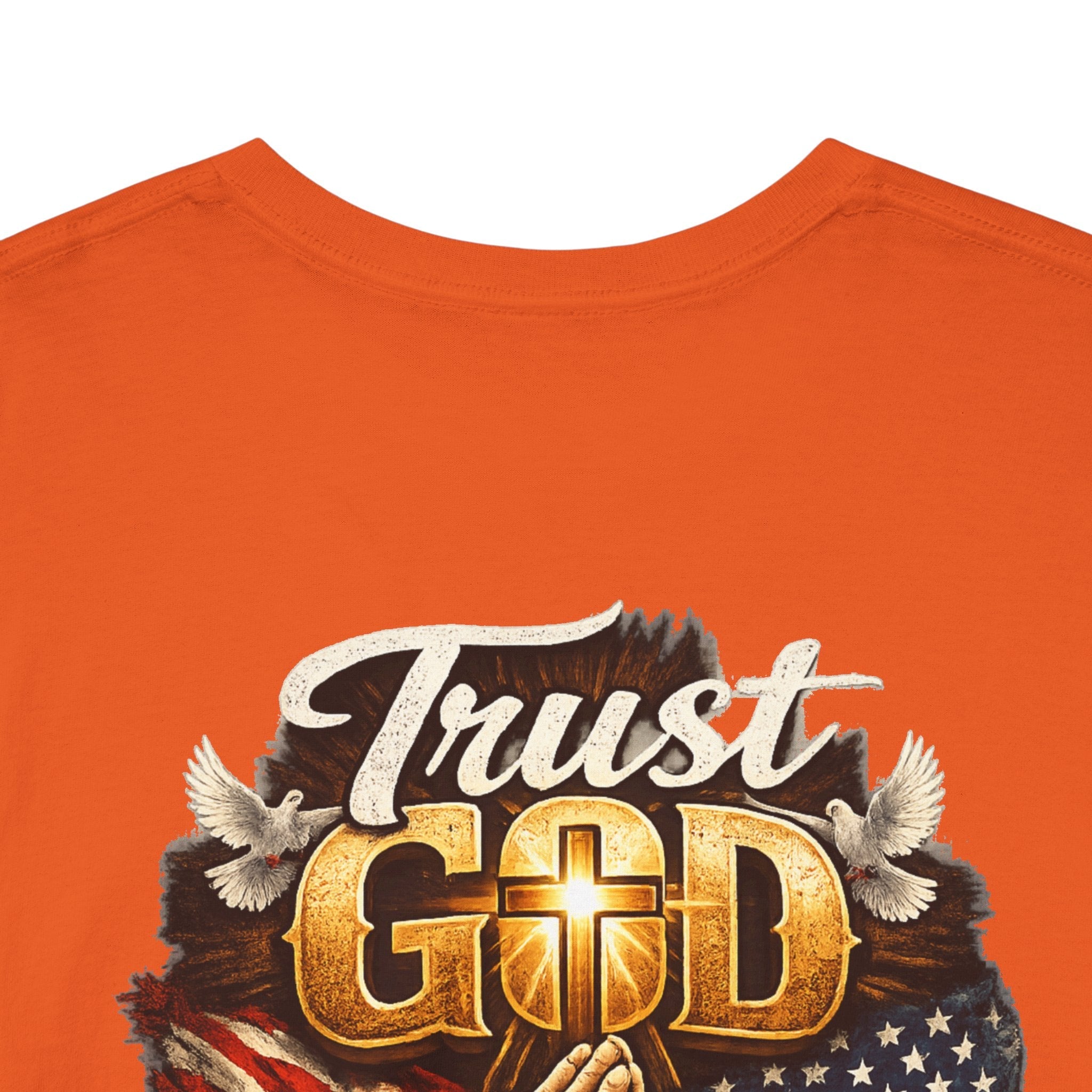 Trust God Not Government T-Shirt — Vintage Patriotic Christian Tee Printify
