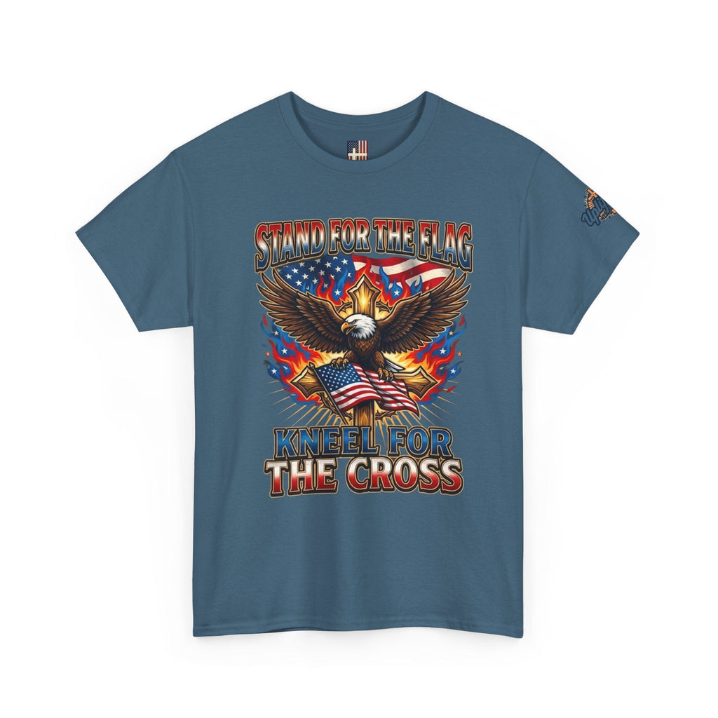 Stand for the Flag Kneel for the Cross T-shirt | Patriotic Eagle T-shirt Printify