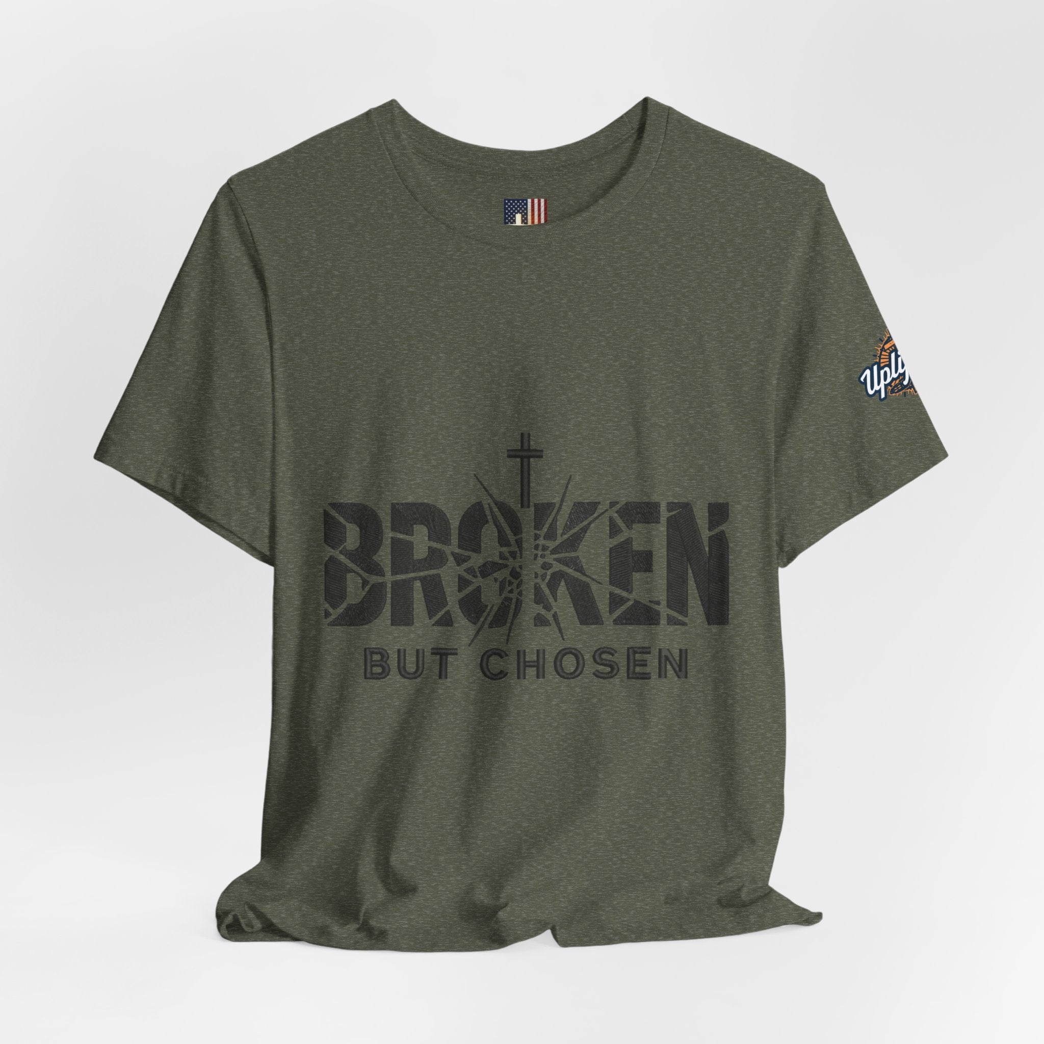 Broken But Chosen T-Shirt — Inspirational Faith Graphic Tee Printify