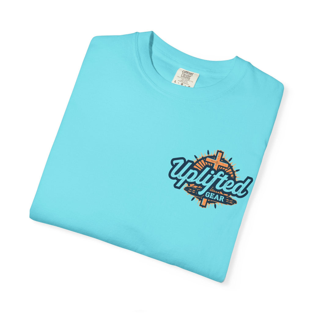 Faith Over Fear T-shirt – Graffiti Wall Christian T-shirt for Bold 2 Corinthians 5:7 Streetwear & Unshakable Faith Printify