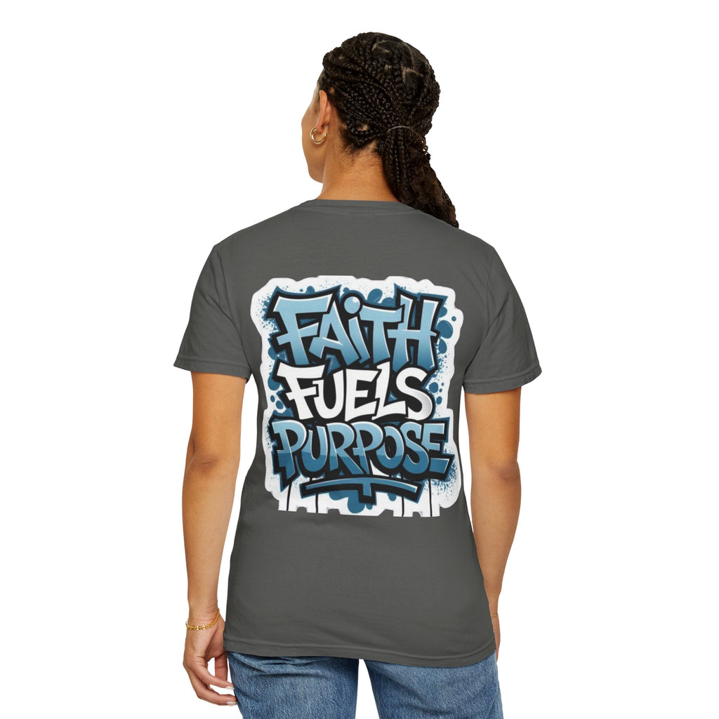 Faith Fuels Purpose T-shirt – Inspirational Christian T-shirt for Divine Drive & Unstoppable Belief Printify