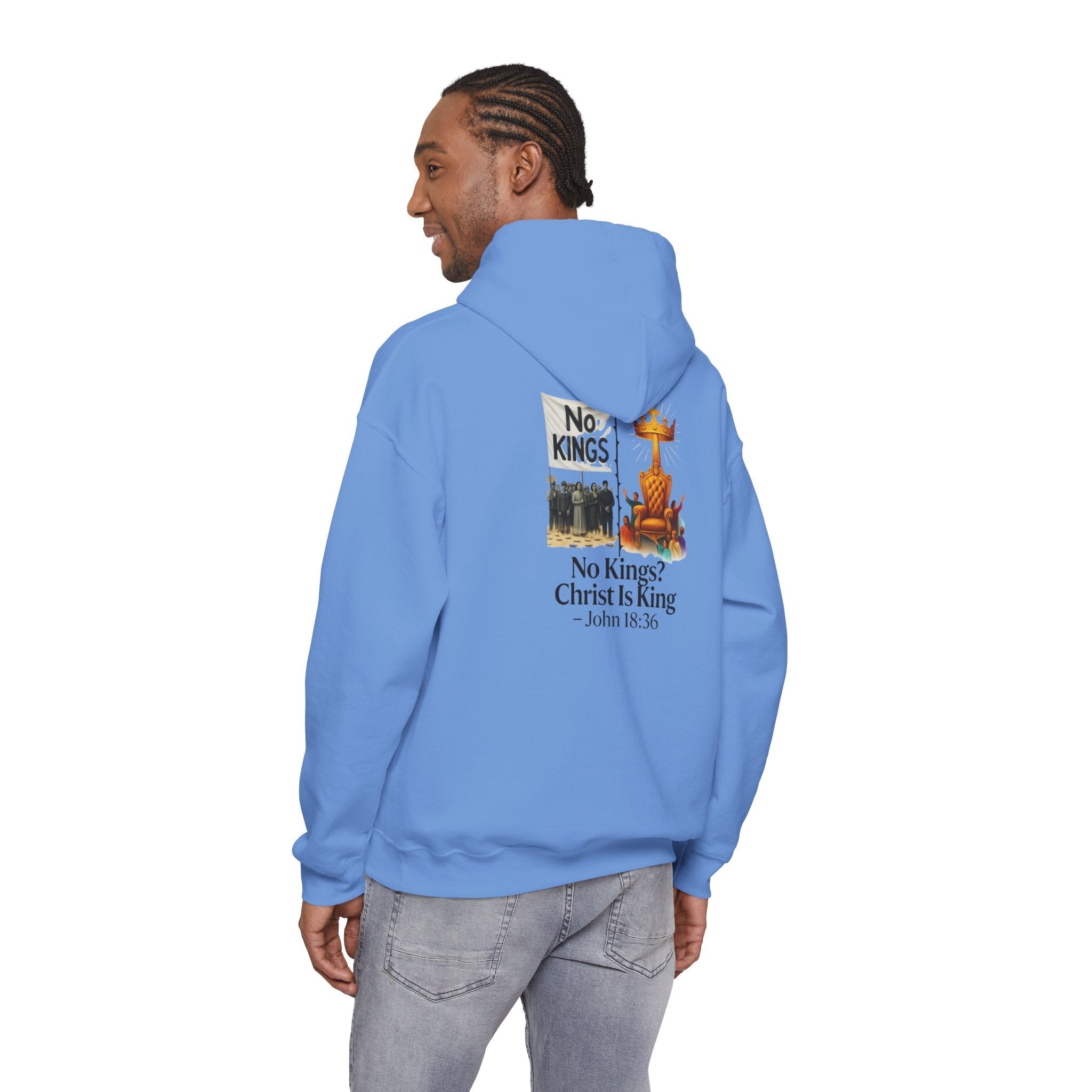 No Kings? Christ is King Hoodie – Bold Christian Hoodie for Sovereign Faith Printify