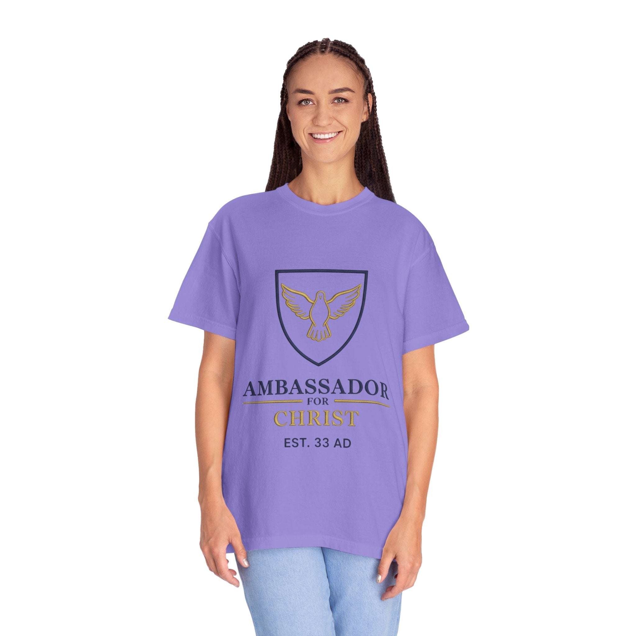 Ambassador for Christ T-Shirt – Established 33 AD Christian Tee for Bold Faith Printify