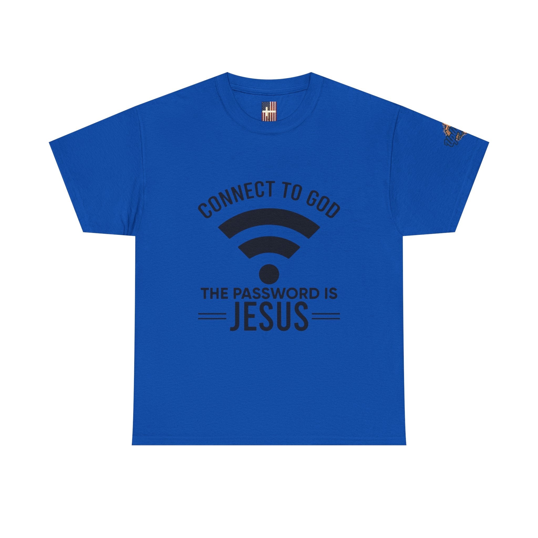Connect to God T-shirt - WIFI Password is Jesus - Funny Christian Faith T-shirt Printify
