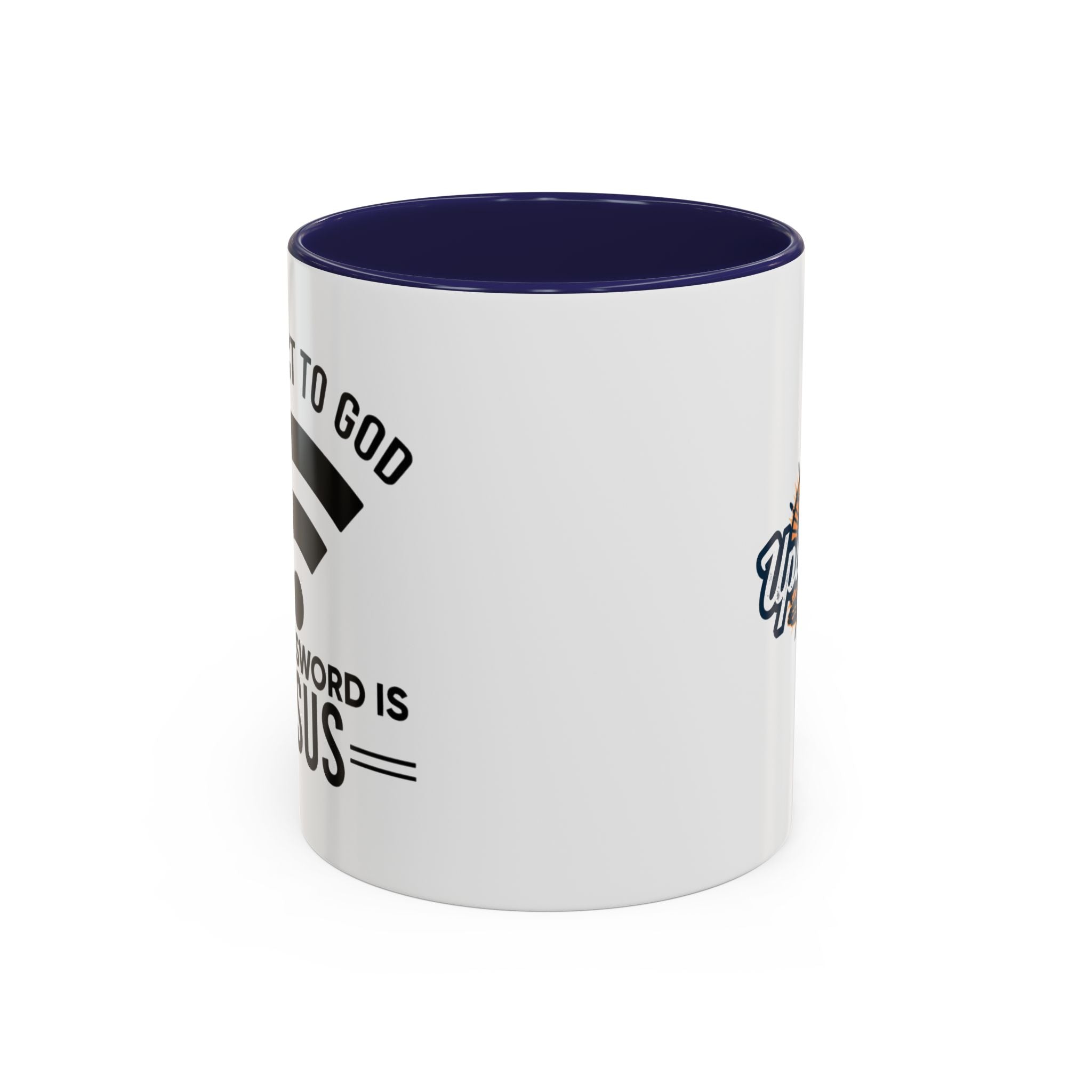 Connect to God Coffee Mug — "WIFI Password is Jesus" Funny Christian Faith Mug Printify