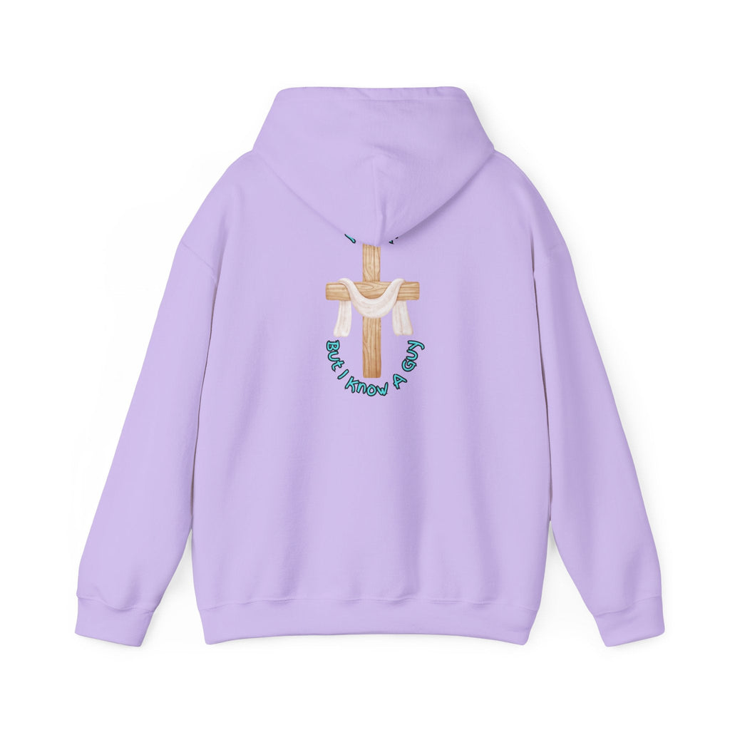 I Can’t, But I Know a Guy Hoodie – Jesus Cross Christian Hoodie for Cozy Faith Printify
