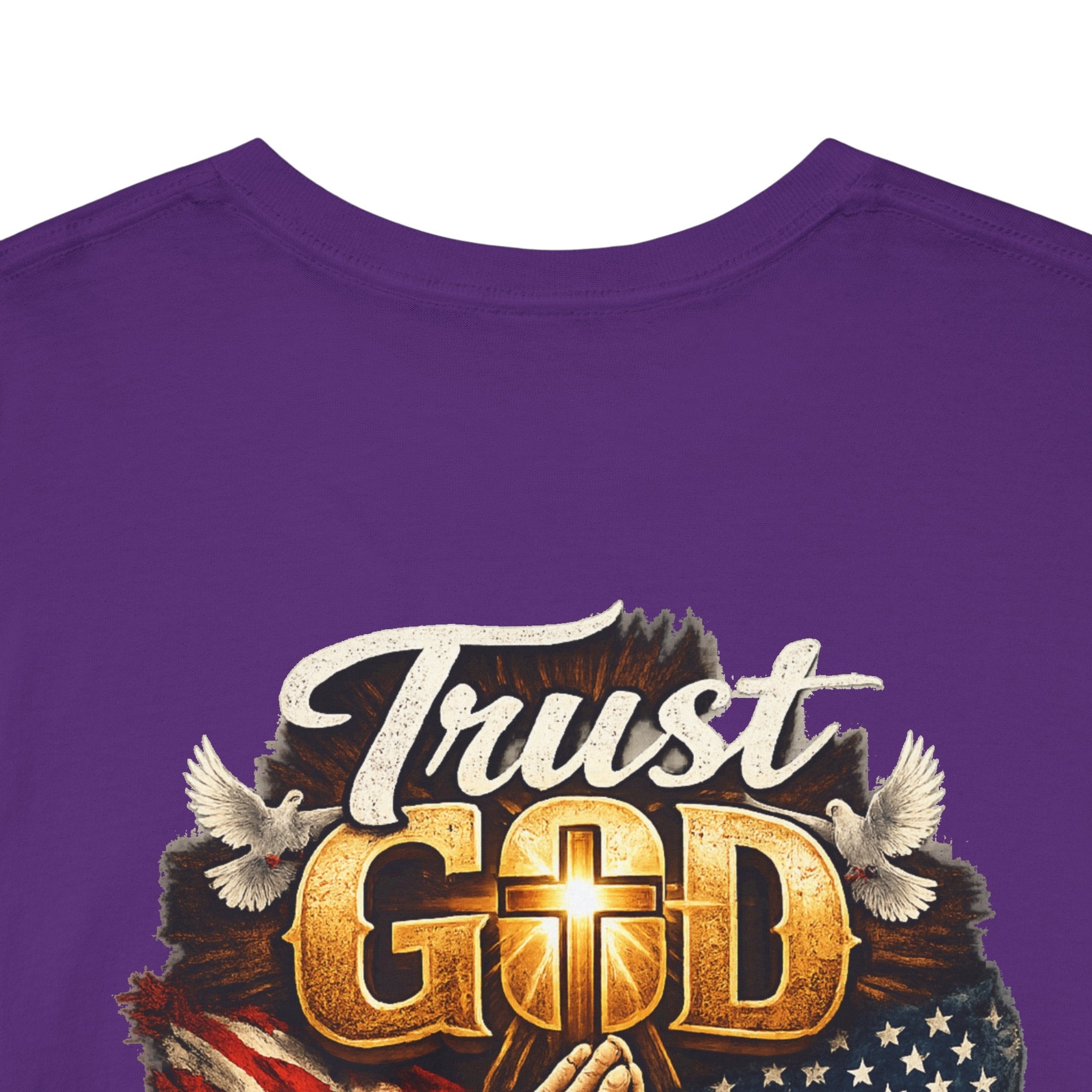 Trust God Not Government T-Shirt — Vintage Patriotic Christian Tee Printify