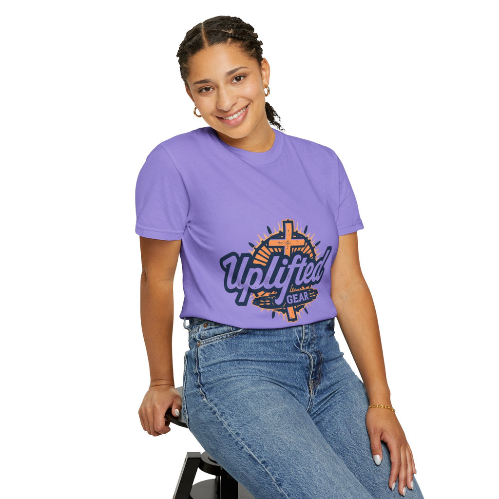 Uplifted Gear Christian T-Shirt – Bold Logo Faith Tee for Inspired Living Printify