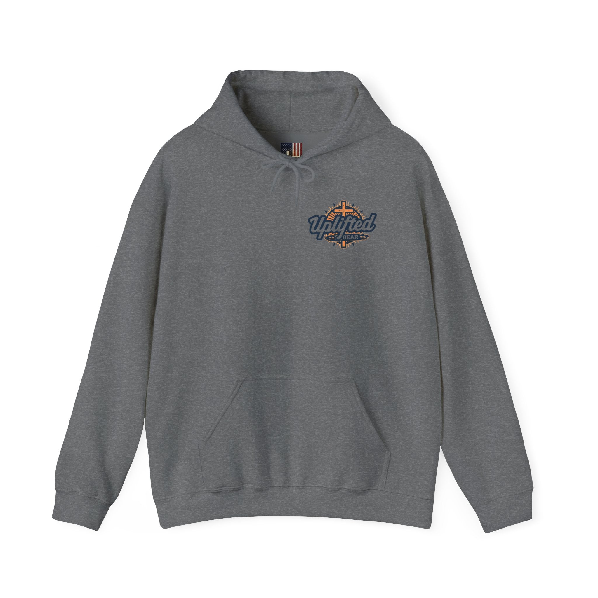Stand for the Flag Kneel for the Cross Hoodie | Patriotic Eagle Hoodie Printify