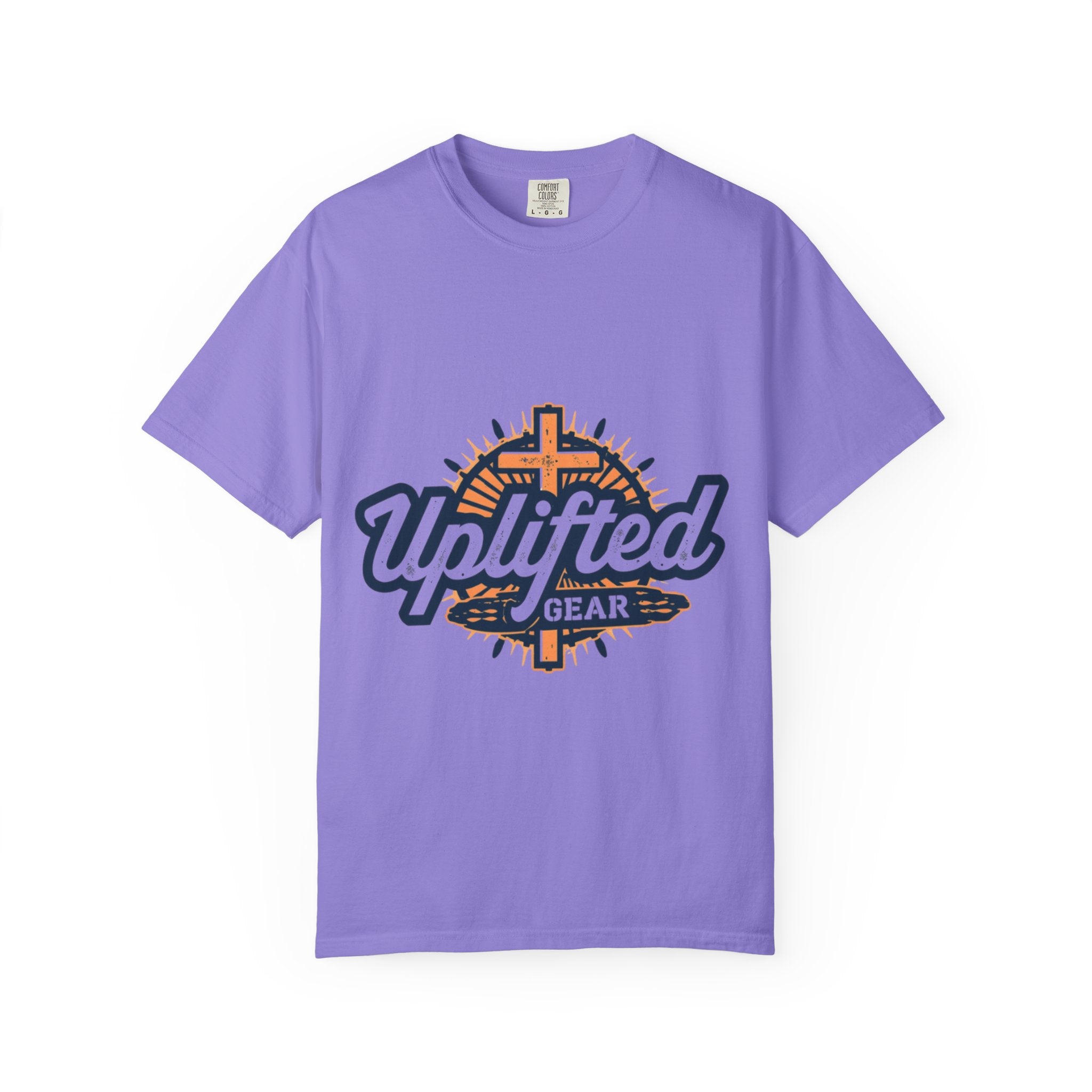 Uplifted Gear Christian T-Shirt – Bold Logo Faith Tee for Inspired Living Printify