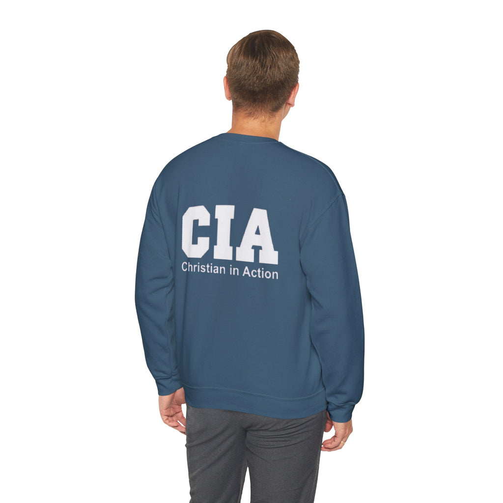 CIA Christian in Action Sweatshirt - Funny Faith Parody Sweatshirt - Mission Ready Apparel Printify