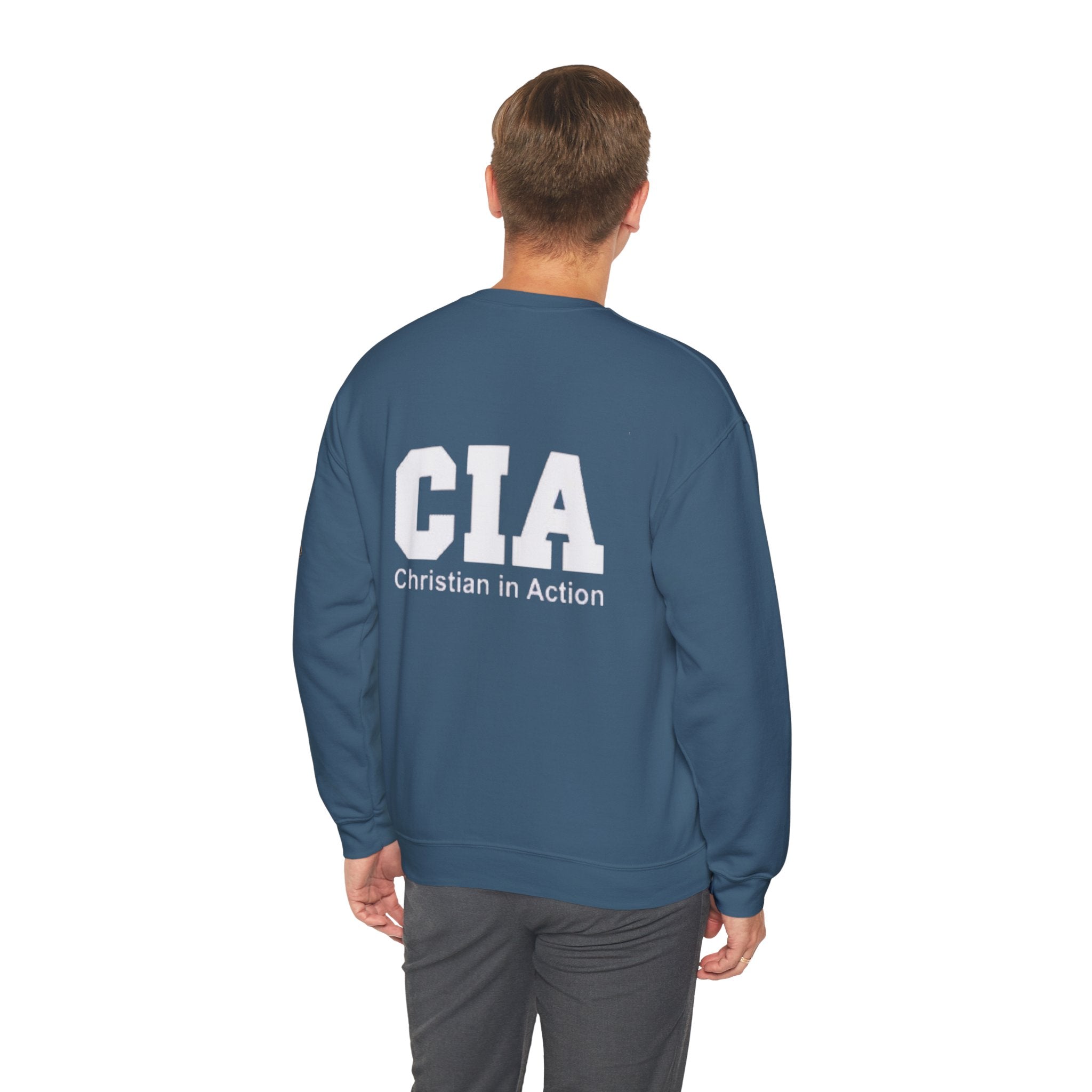 CIA Christian in Action Sweatshirt - Funny Faith Parody Sweatshirt - Mission Ready Apparel Printify