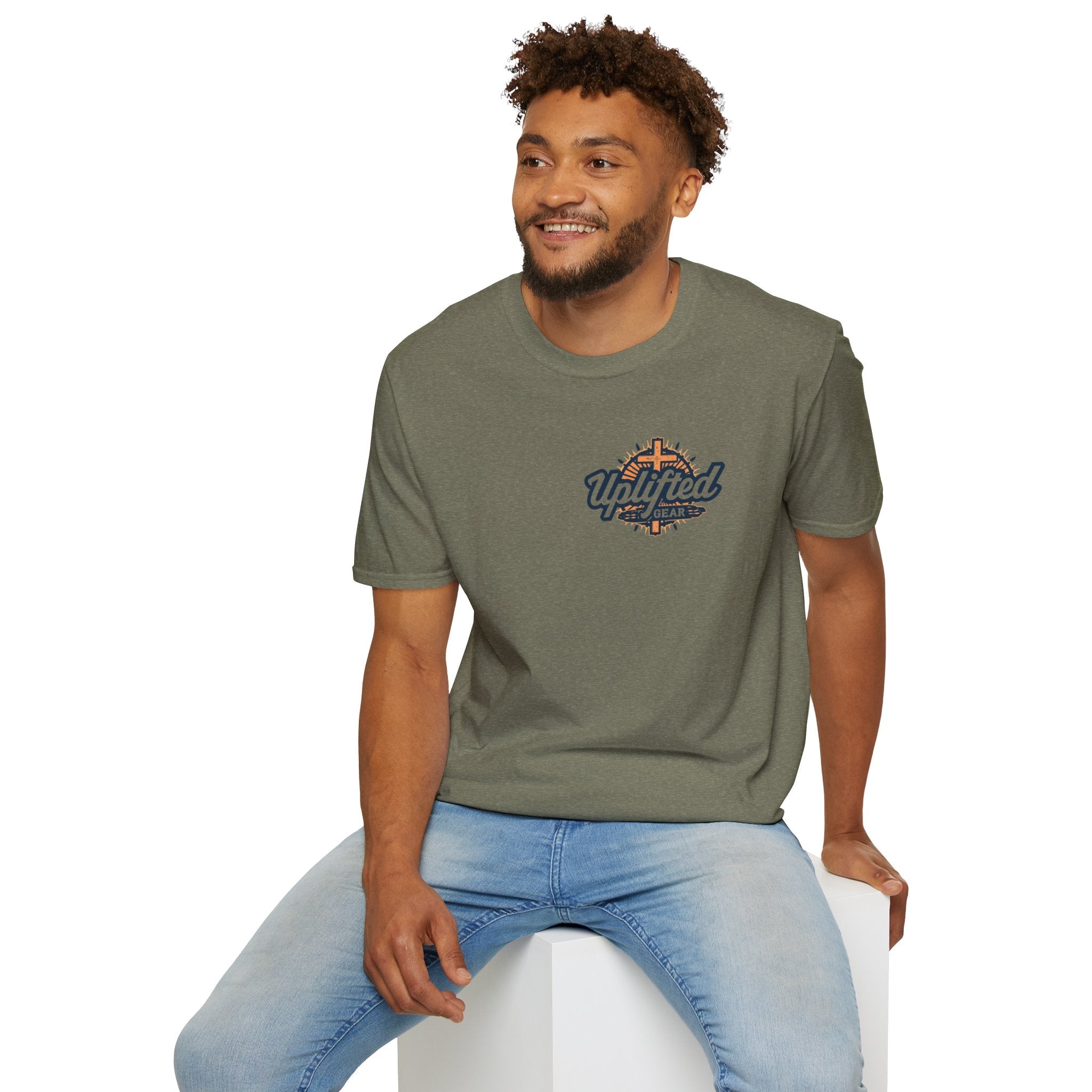 Religious Graphic Tee with Armor Of God Design - Unisex Softstyle T-Shirt Printify