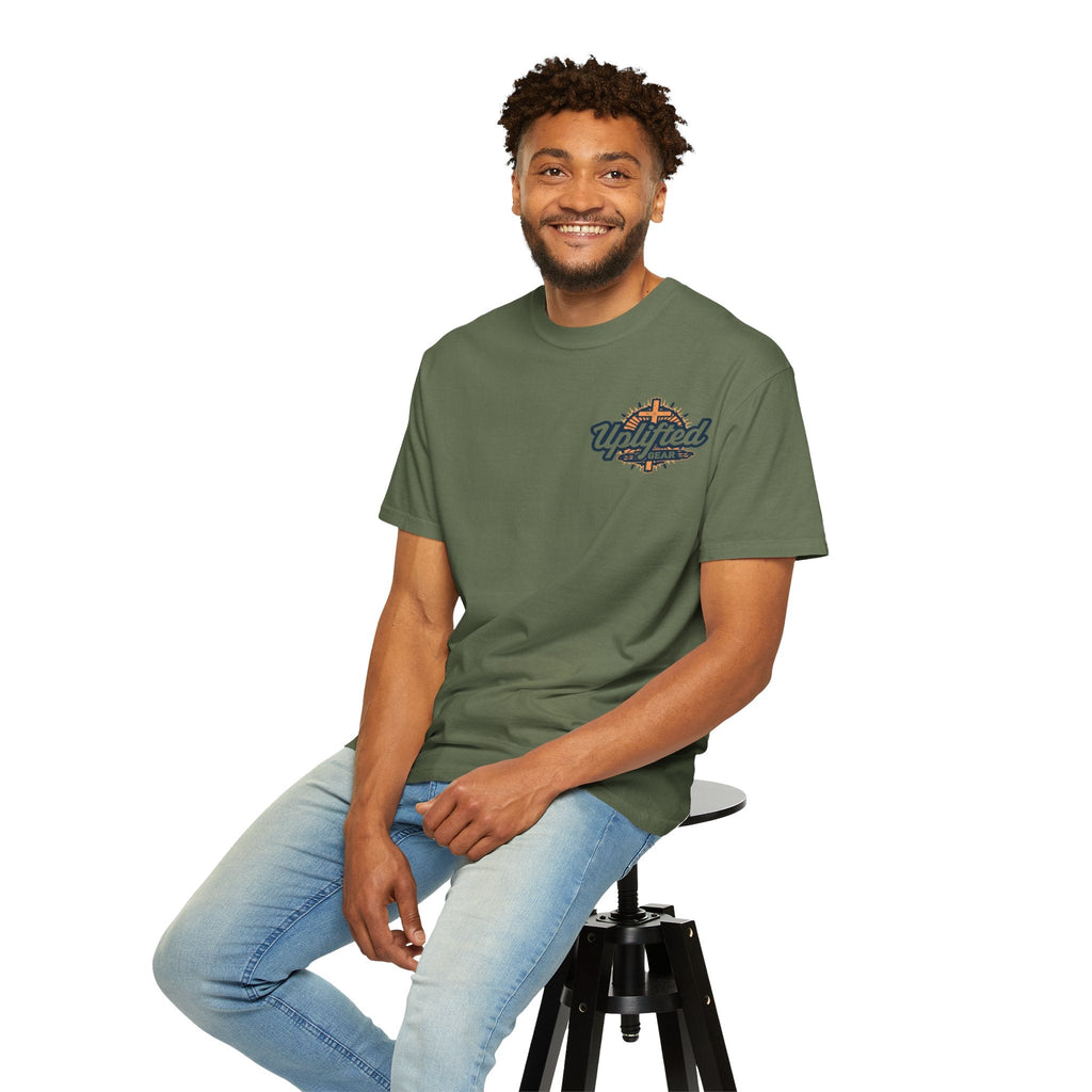 Religious Graphic Armor Of God Design - Unisex Garment-Dyed T-shirt Printify