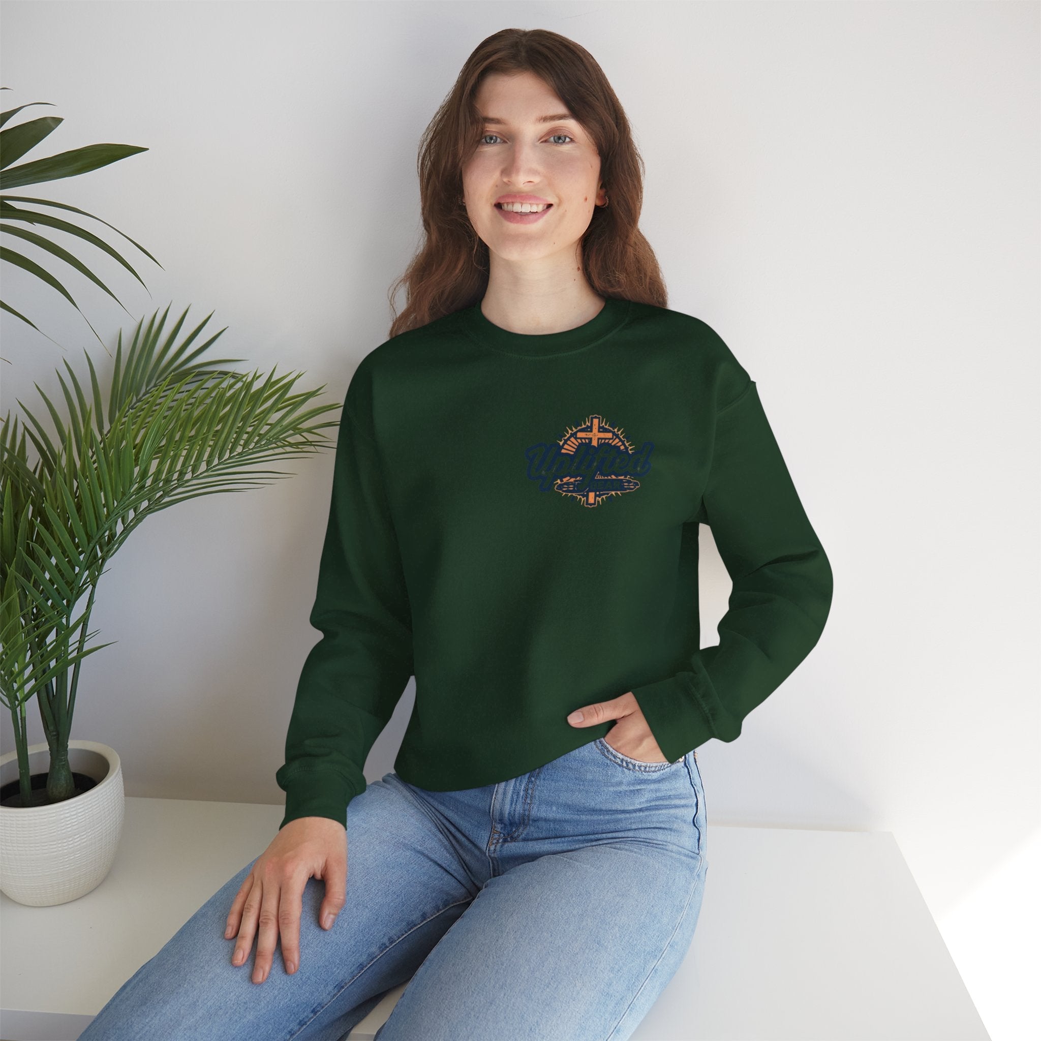 Religious Graphic Armor Of God Design - Unisex Heavy Blend™ Crewneck Sweatshirt Printify