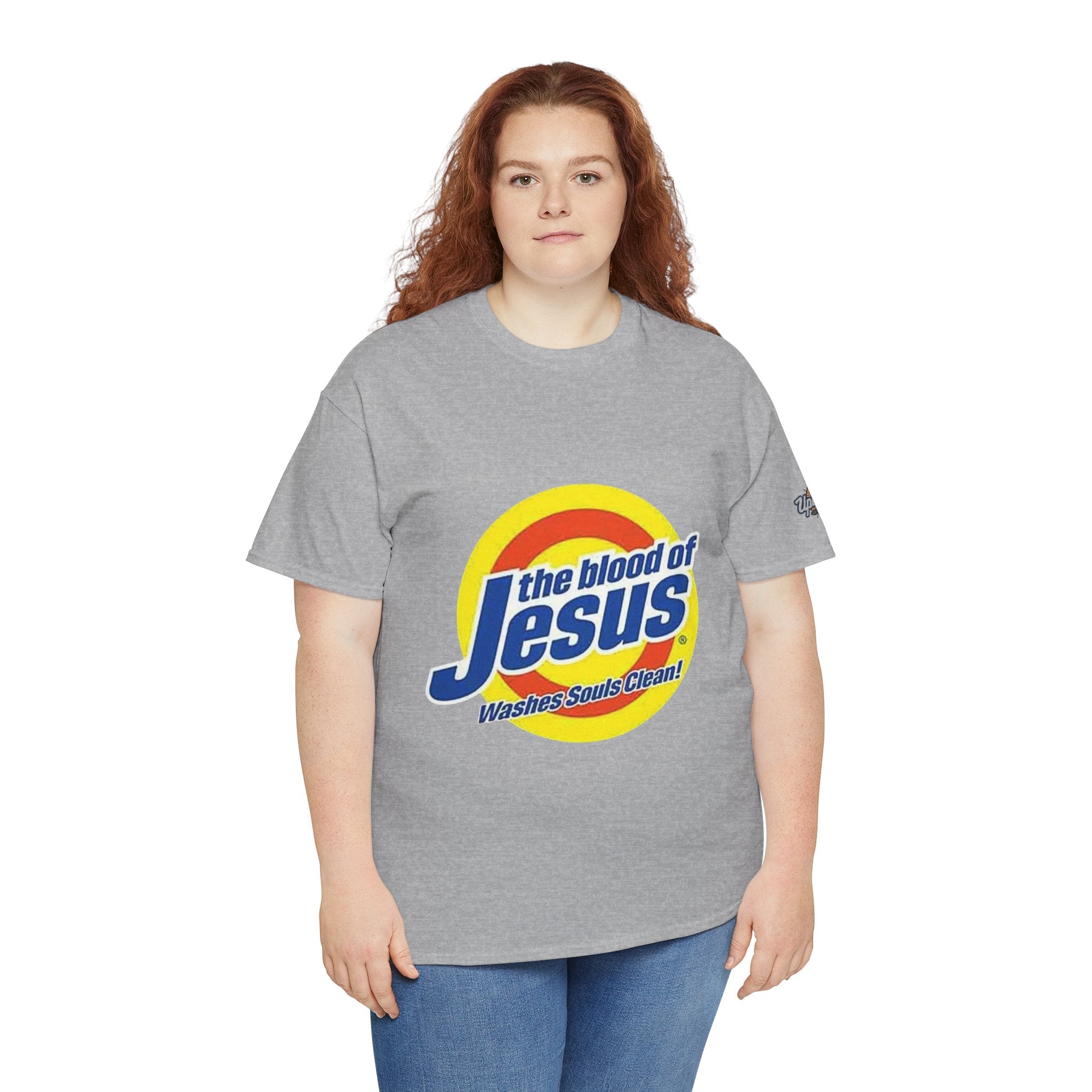 Blood of Jesus Washes Souls Clean T-shirt - Funny Tide Parody - Christian Faith T-shirt Printify