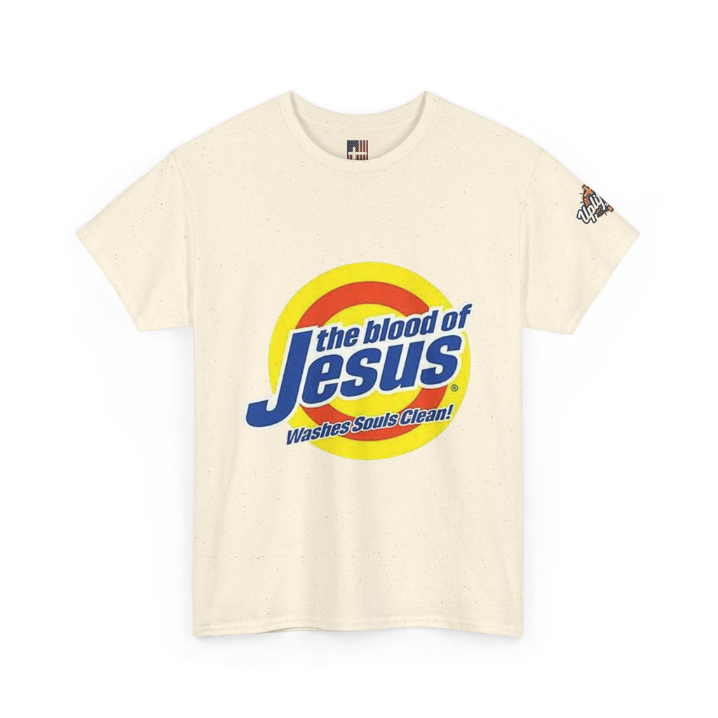 Blood of Jesus Washes Souls Clean T-shirt - Funny Tide Parody - Christian Faith T-shirt Printify