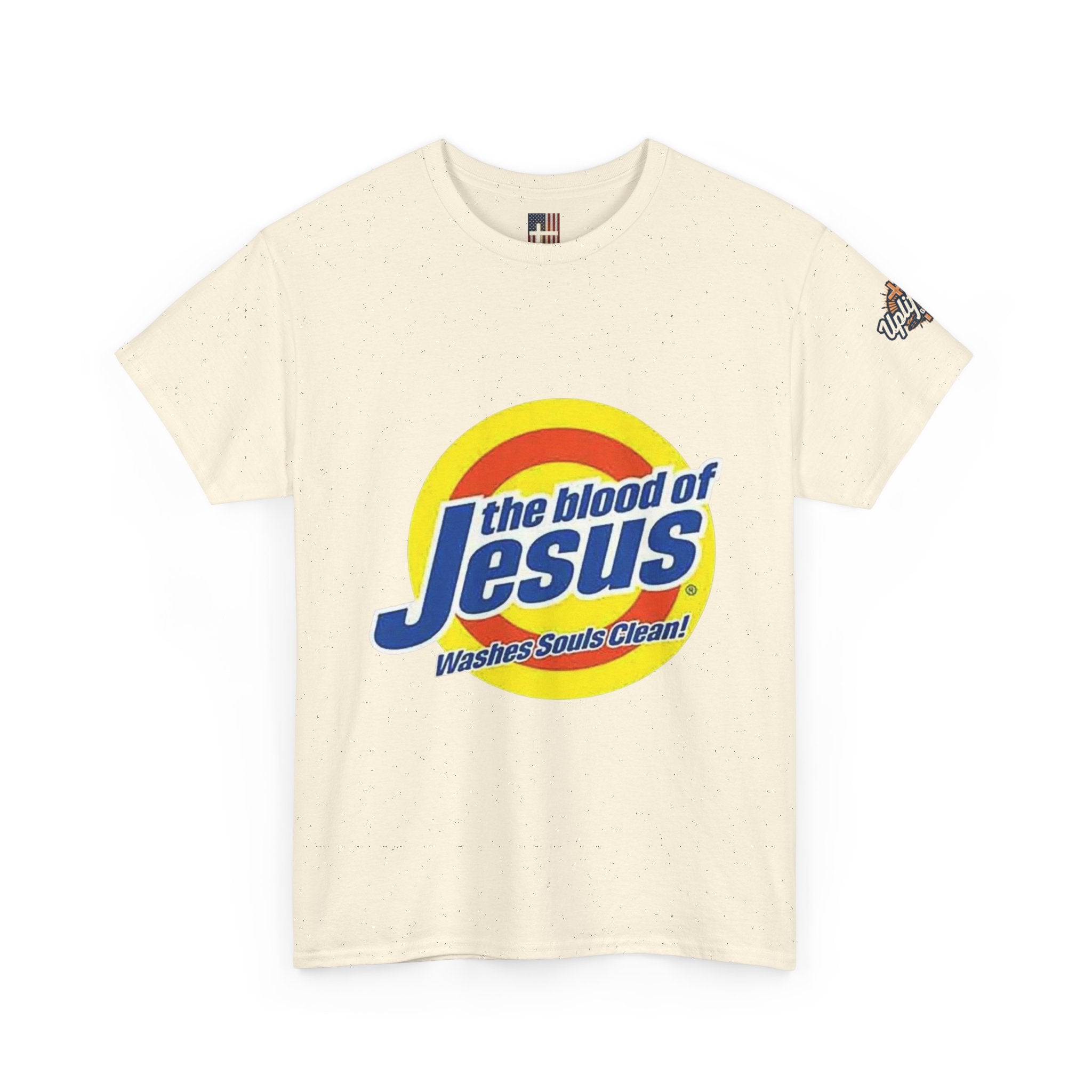 Blood of Jesus Washes Souls Clean T-shirt - Funny Tide Parody - Christian Faith T-shirt Printify