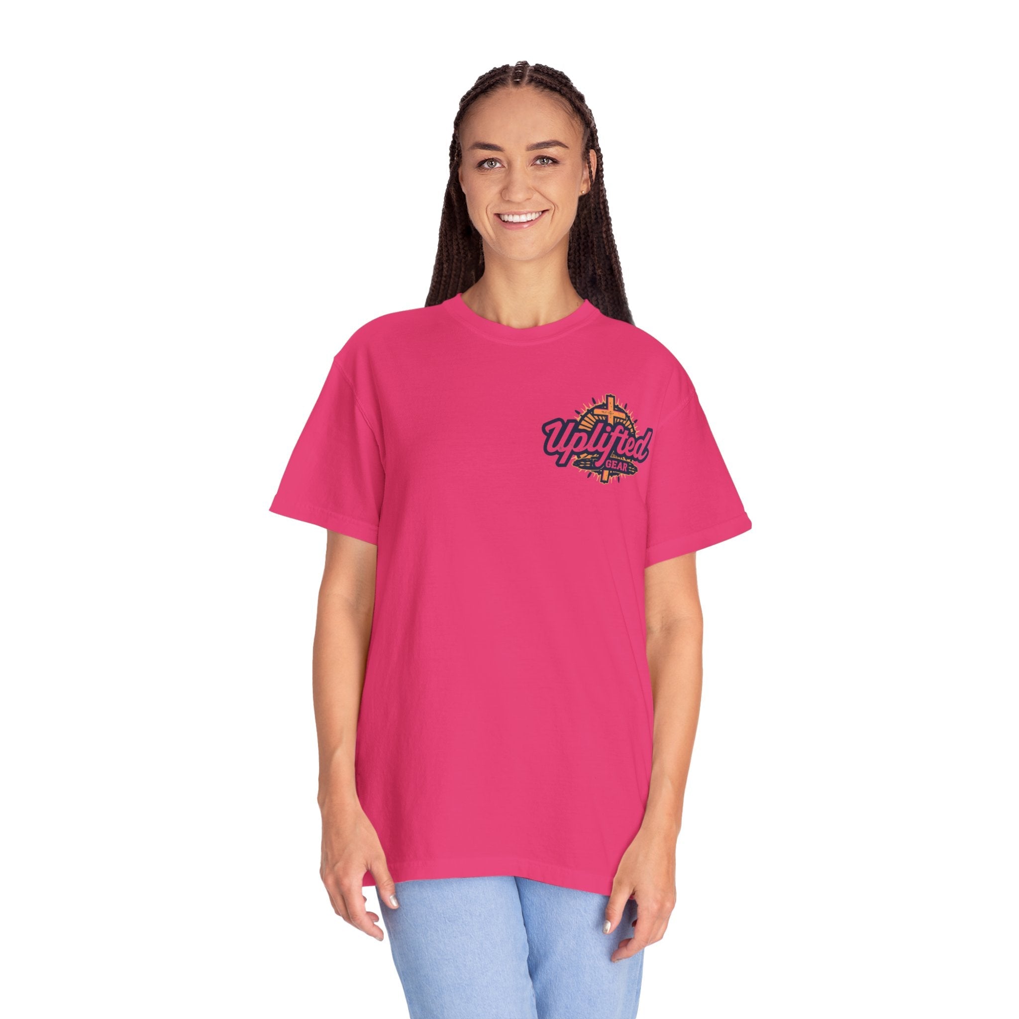 The Greatest Gift T-shirt – Cross Bow Present Christian T-shirt for Christmas Salvation & Eternal Faith Printify