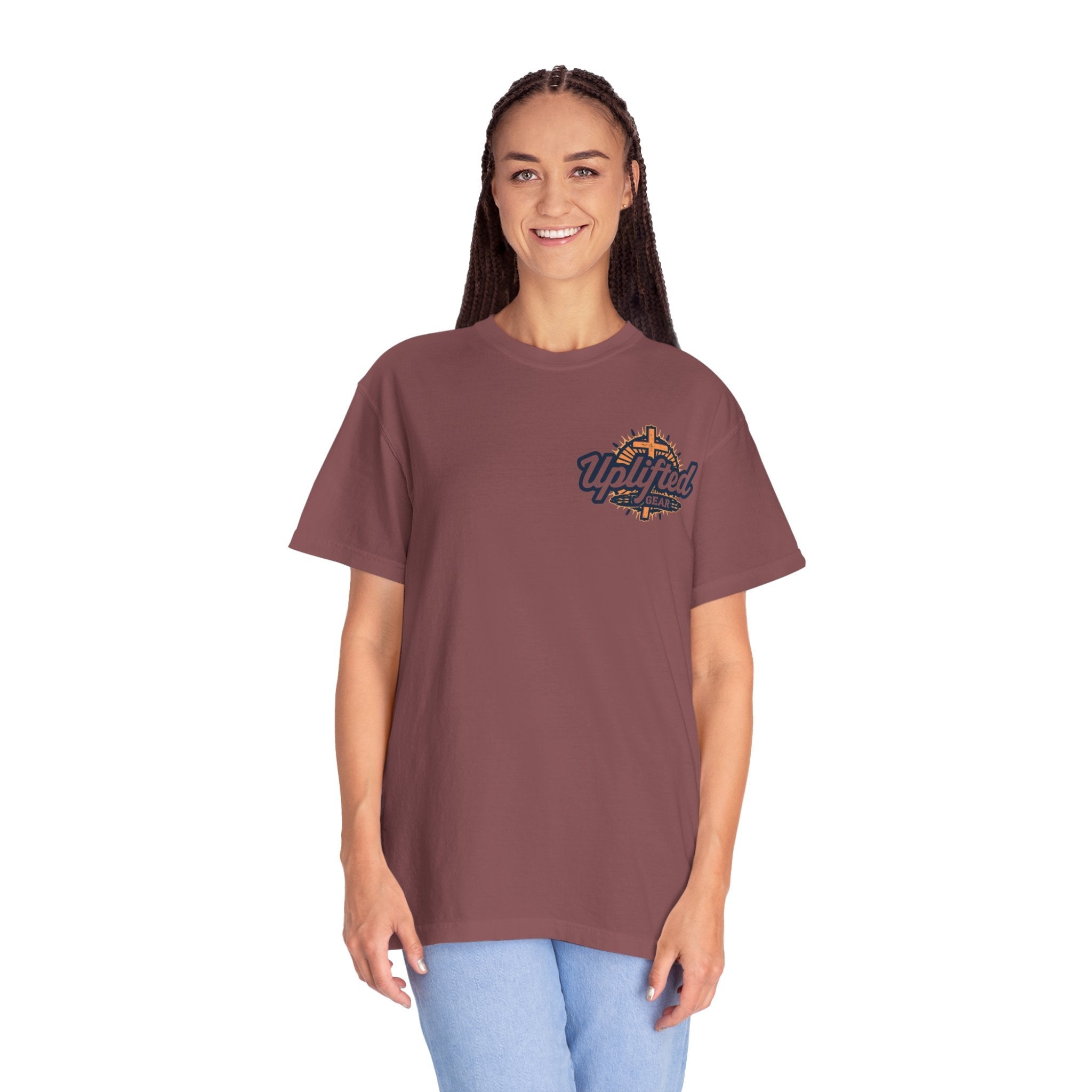 Religious Graphic Armor Of God Design - Unisex Garment-Dyed T-shirt Printify