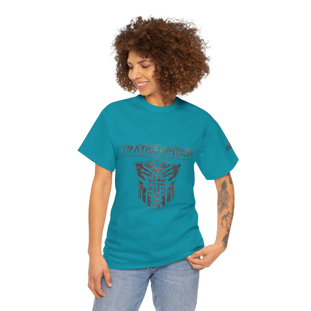 Transformer Logo Christian T-shirt | 2 Corinthians 3:18 Bible Verse T-shirt Printify