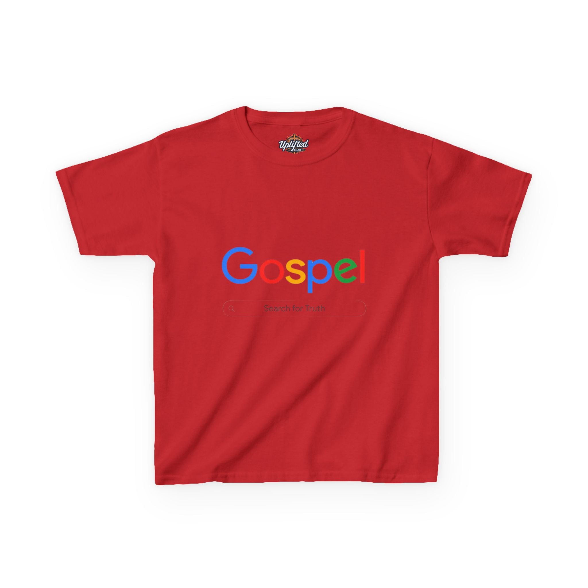 Kids Tee — "Gospel" Colorful Search-Style Logo Printify