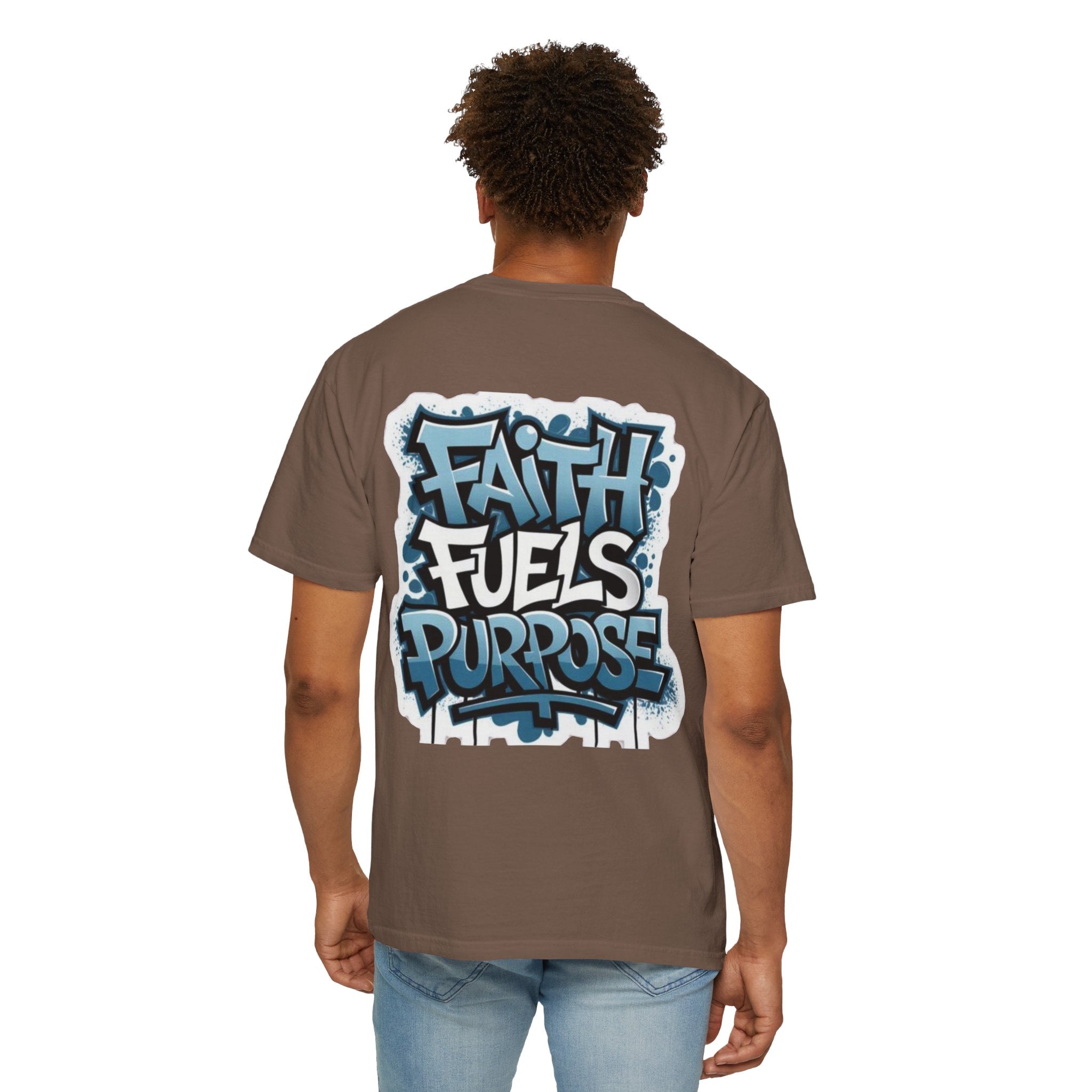 Faith Fuels Purpose T-shirt – Inspirational Christian T-shirt for Divine Drive & Unstoppable Belief Printify