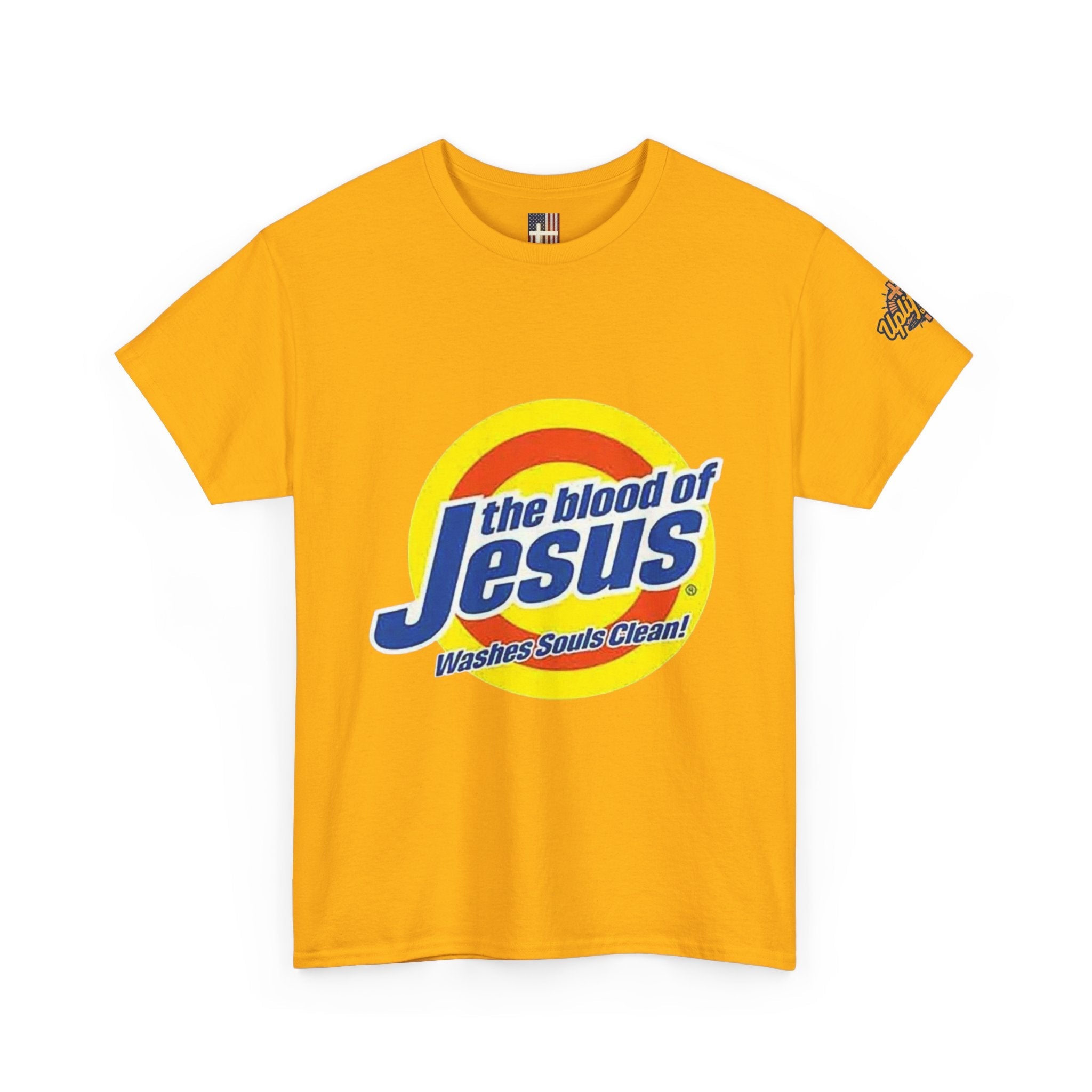Blood of Jesus Washes Souls Clean T-shirt - Funny Tide Parody - Christian Faith T-shirt Printify