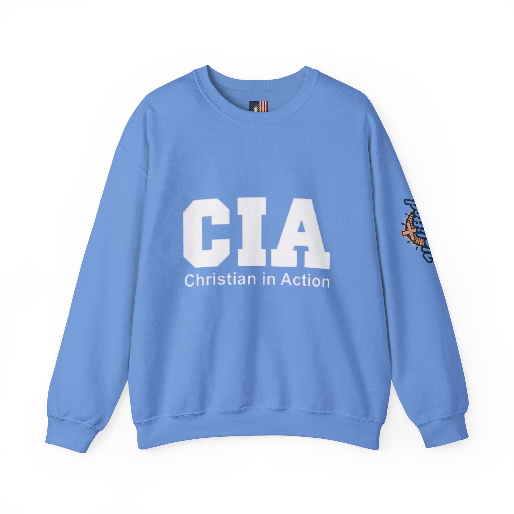CIA Christian in Action Sweatshirt - Funny Faith Parody Sweatshirt - Mission Ready Apparel Printify