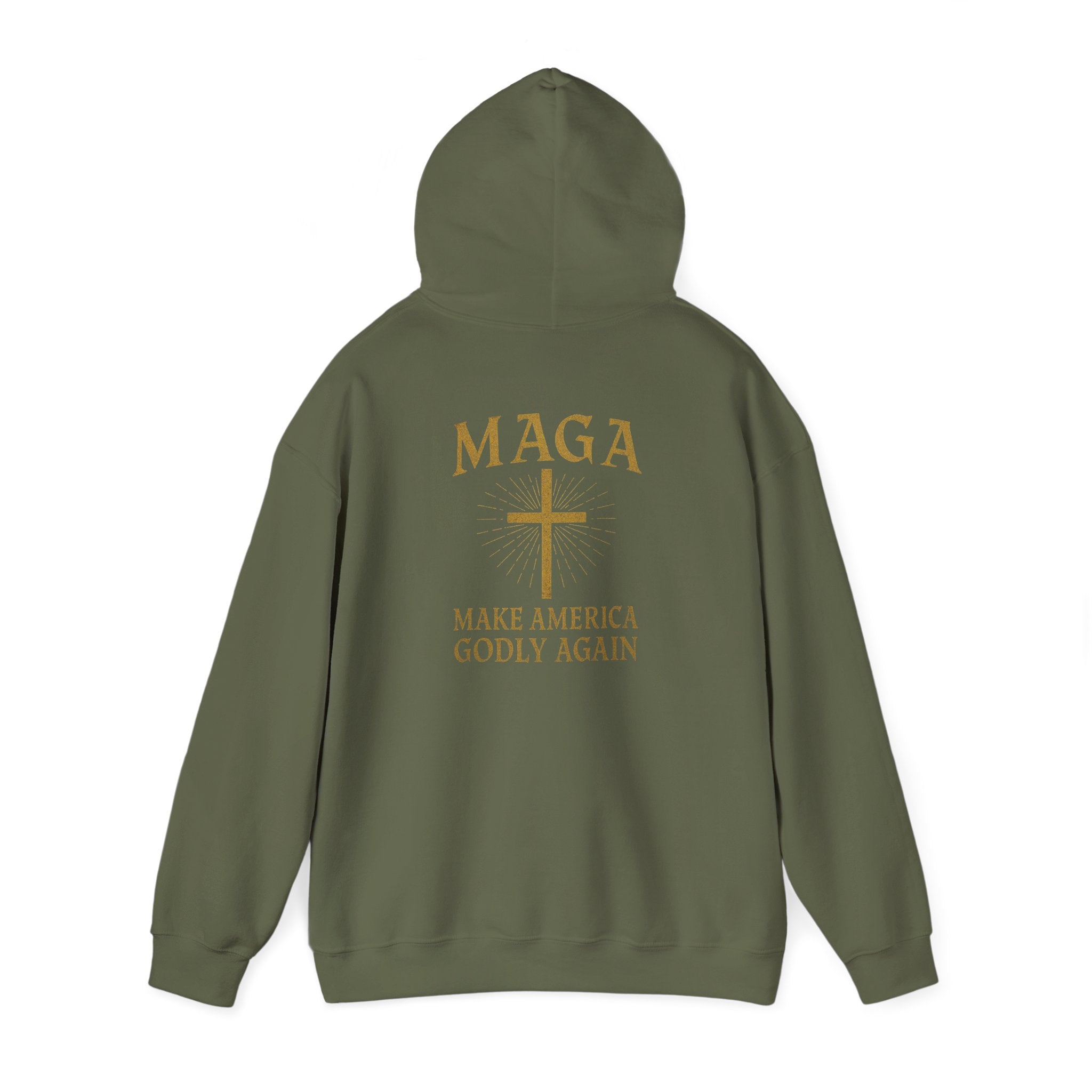 Make America Godly Again Hoodie – MAGA Christian Patriotic Sweatshirt for Biblical Values & Freedom Printify