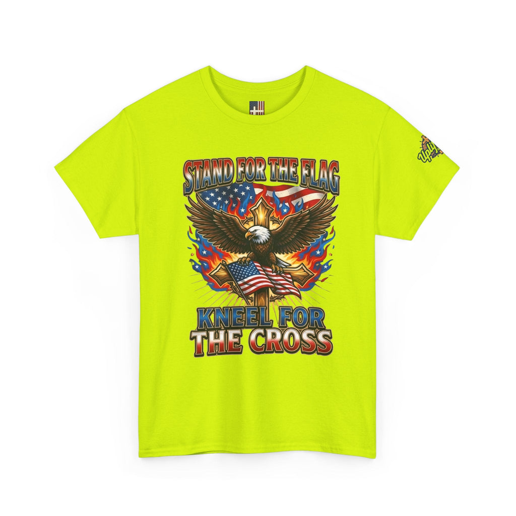 Stand for the Flag Kneel for the Cross T-shirt | Patriotic Eagle T-shirt Printify