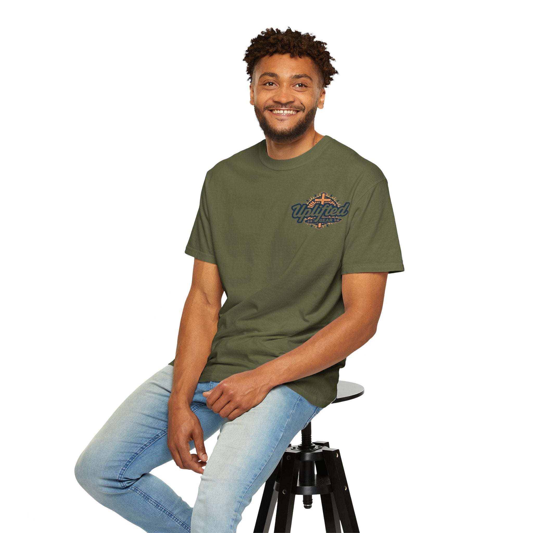 Trust in The Lord Proverbs 3:5-6 Biblical Design Unisex Garment-Dyed T-shirt Printify
