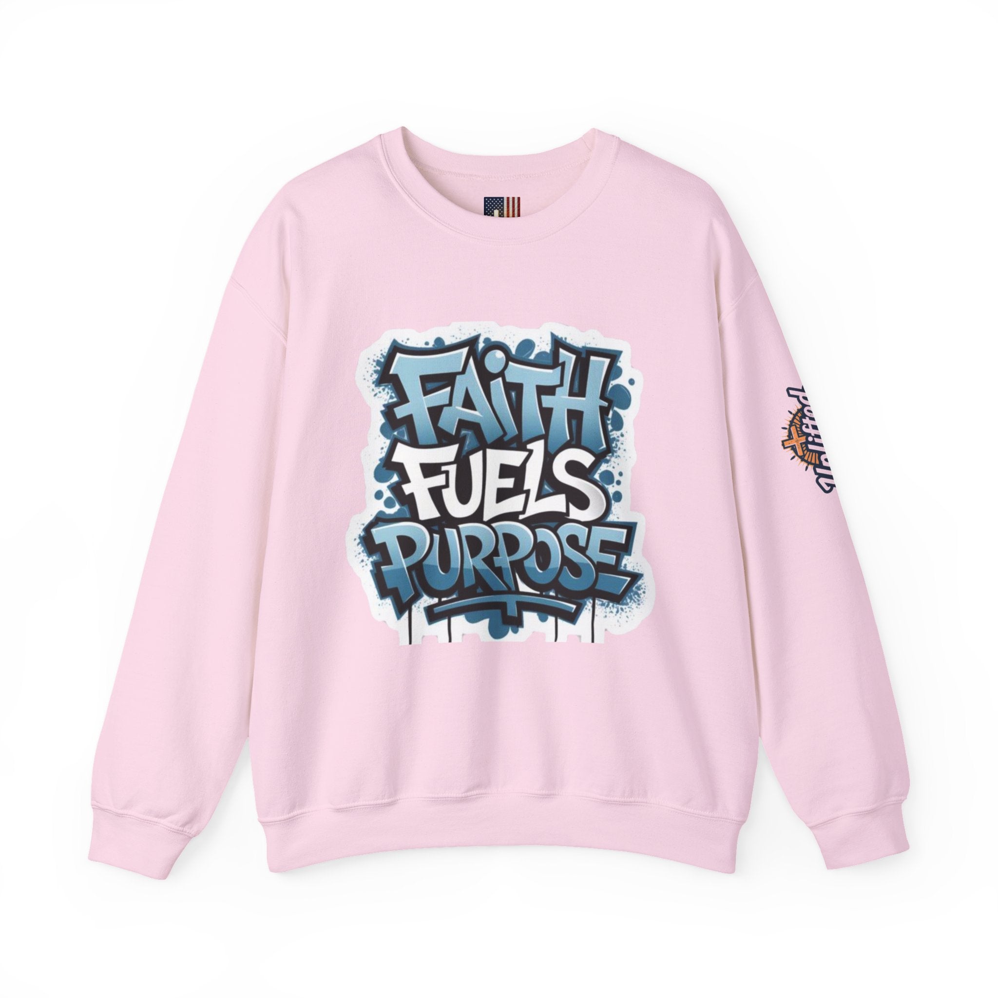 Faith Fuels Purpose Sweatshirt – Inspirational Christian Sweatshirt for Divine Drive & Unstoppable Belief Printify