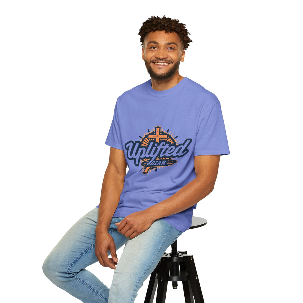 Uplifted Gear Christian T-Shirt – Bold Logo Faith Tee for Inspired Living Printify