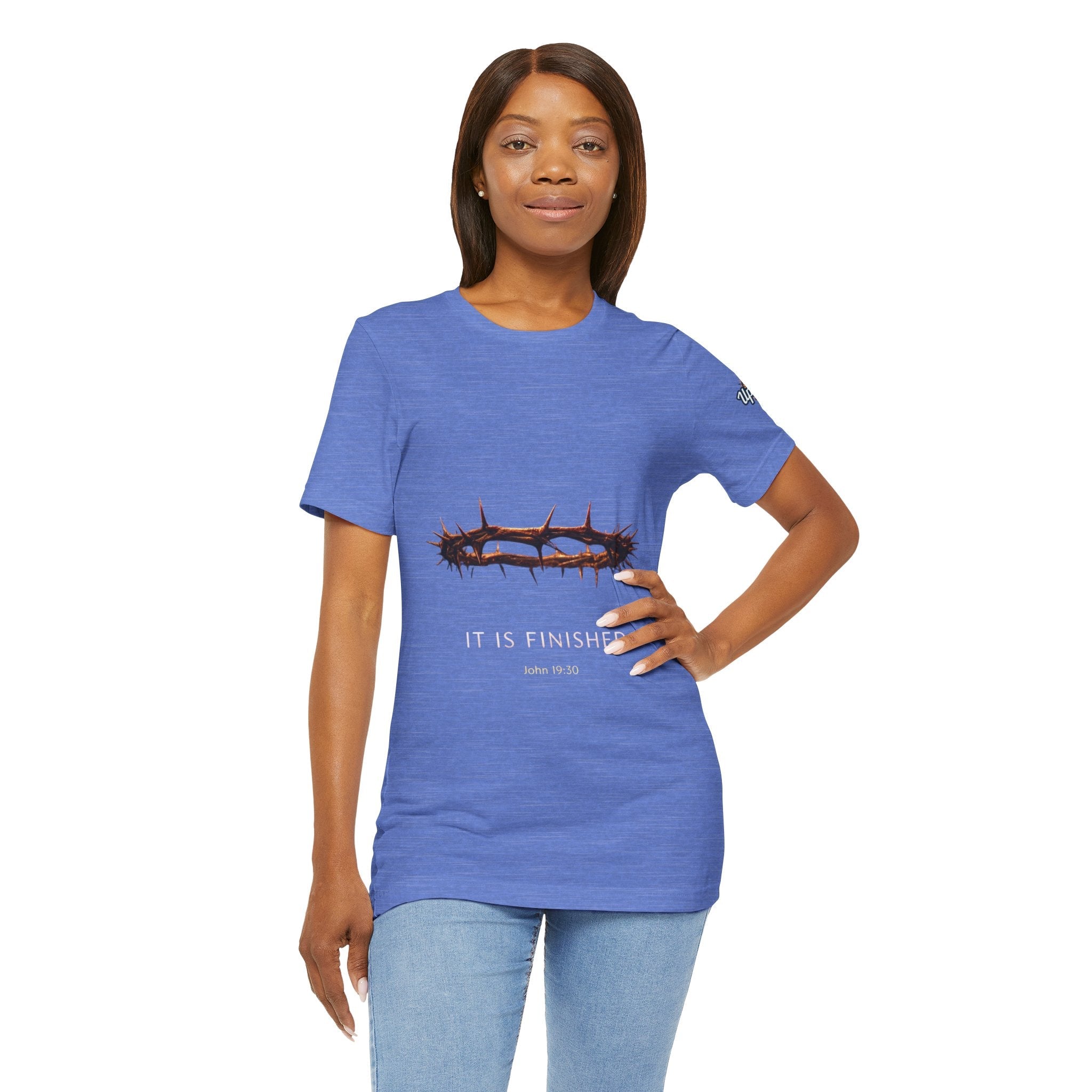 It Is Finished Crown of Thorns Tee — Christian John 19:30 Faith Shirt Printify