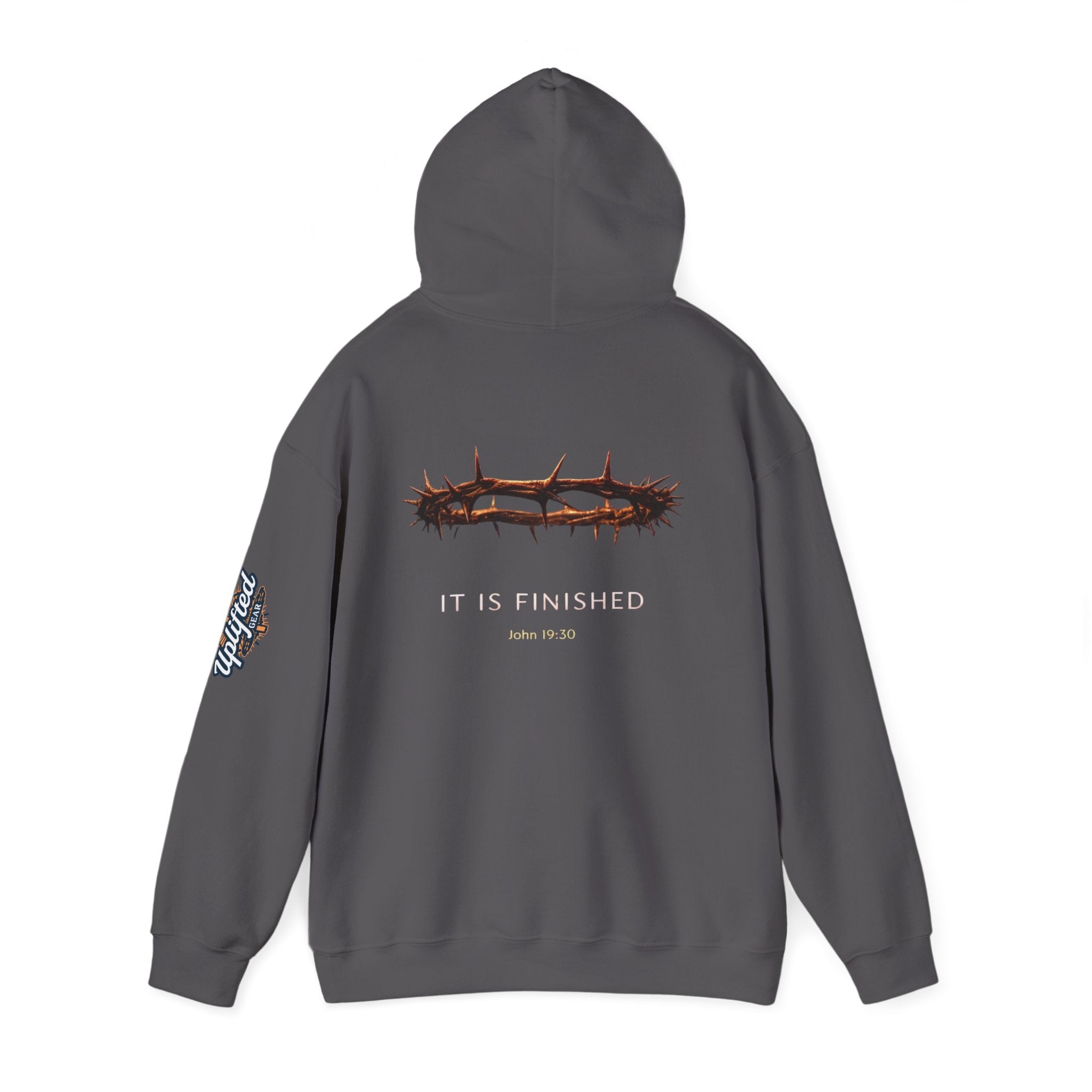 It Is Finished Crown of Thorns Hoodie — Christian John 19:30 Faith Hoodie Printify