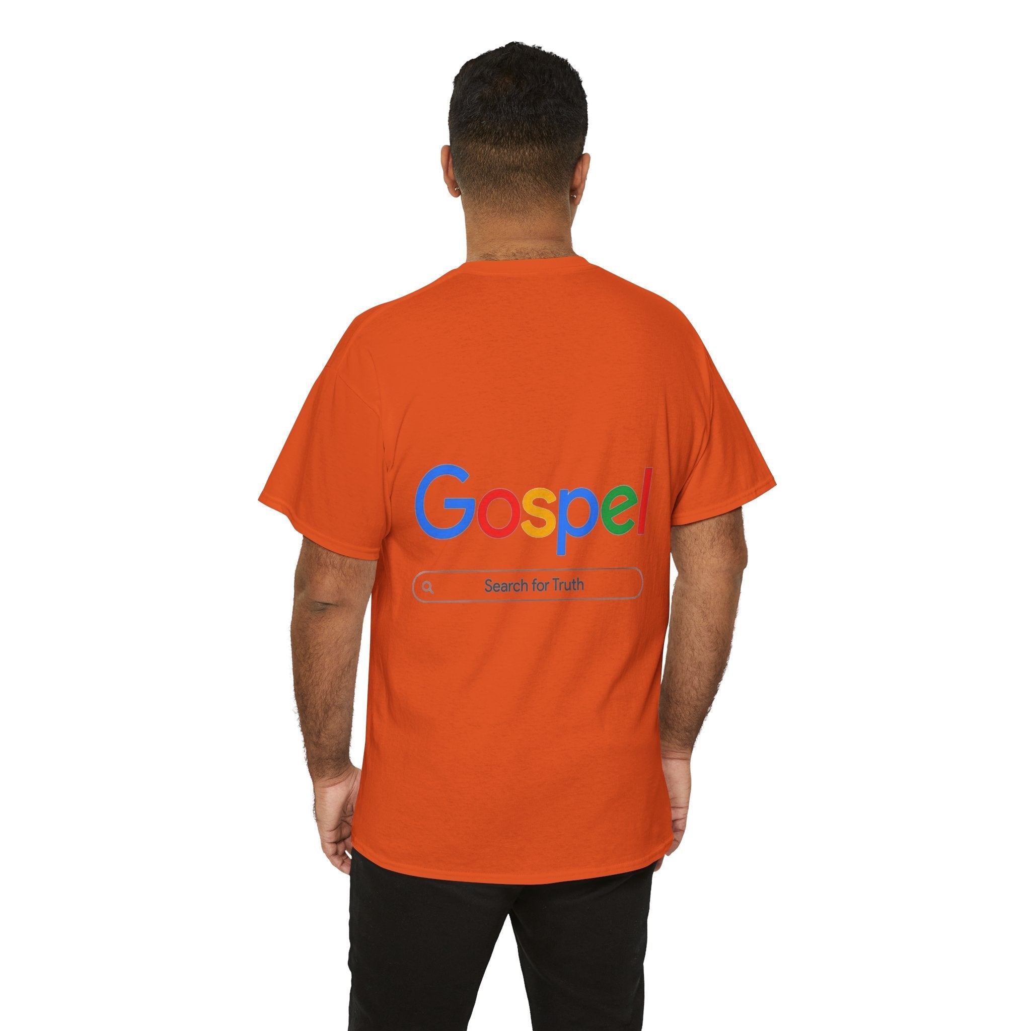 Gospel Graphic Tee — "Gospel" Colorful Logo Christian T-Shirt Printify