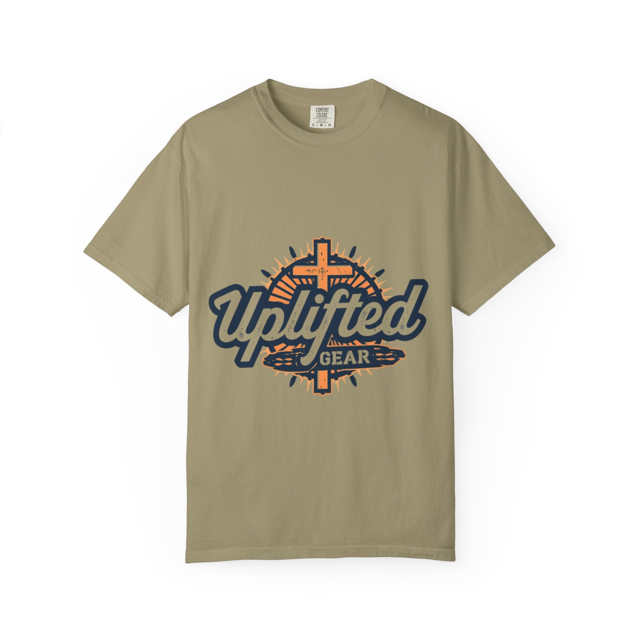 Uplifted Gear Christian T-Shirt – Bold Logo Faith Tee for Inspired Living Printify