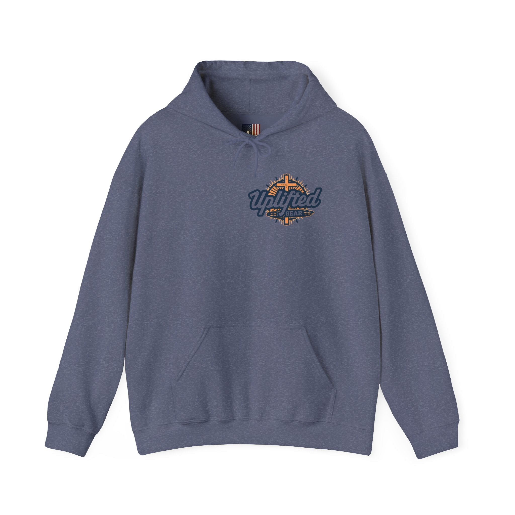 Christ is King Hoodie – Bold Crown & Cross Christian Sweatshirt for Unshakable Faith Printify