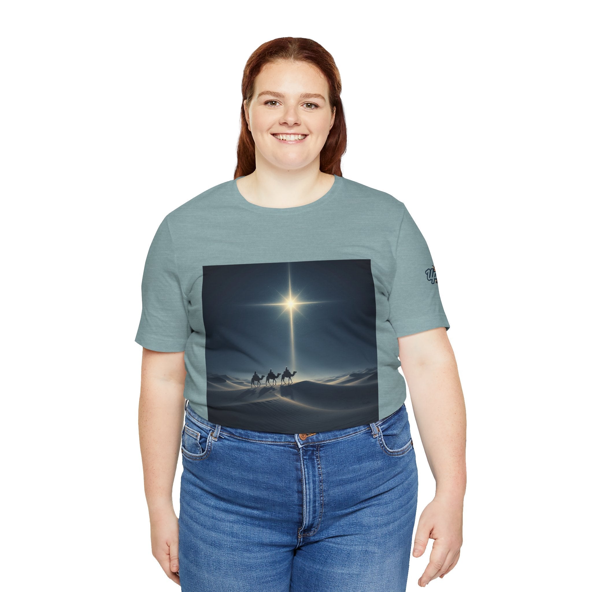 3 Wise Men T-shirt – Magi Camels Nativity Journey Christian Christmas T-shirt for Epiphany Faith & Holy Night Printify