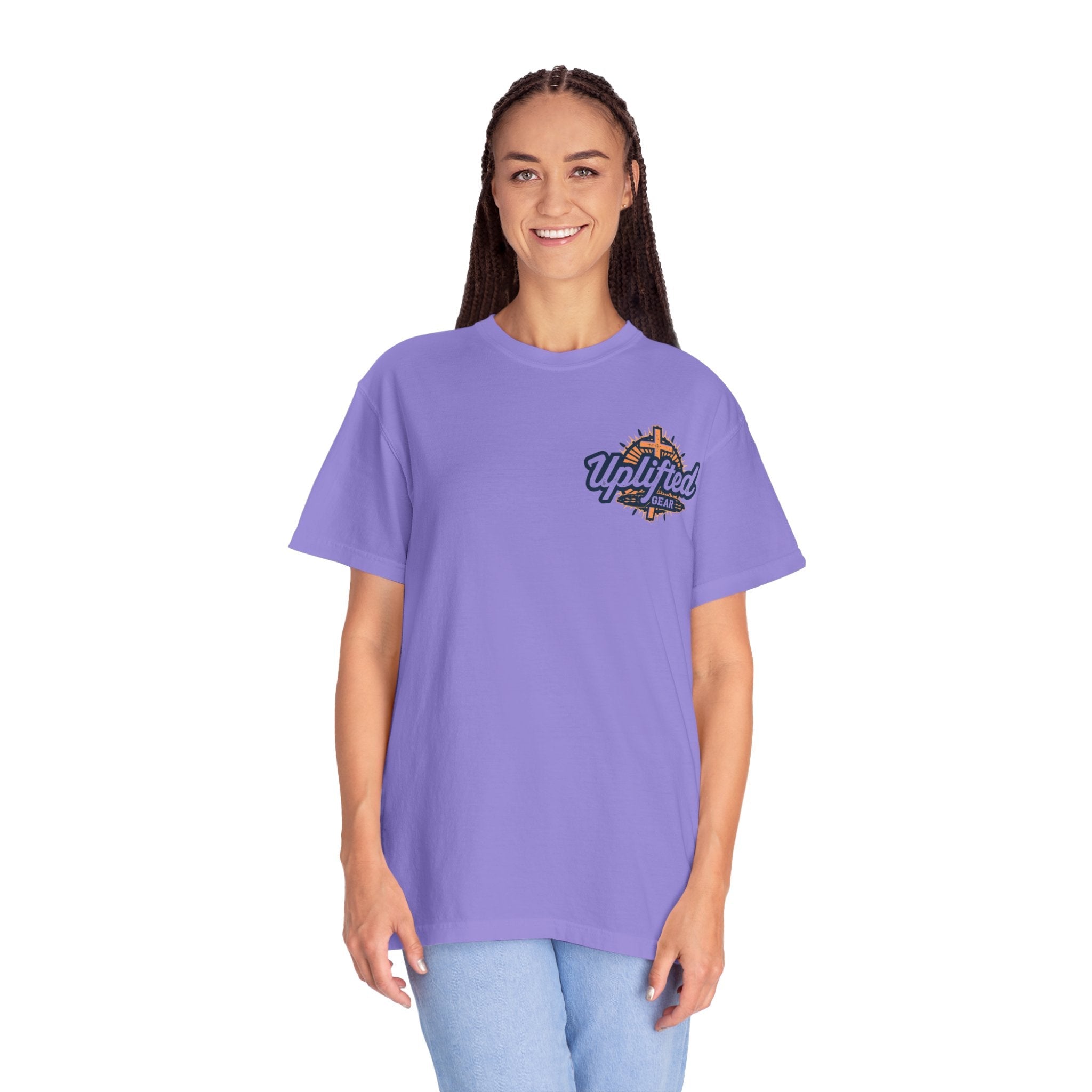 Jesus Took the Wheel I'm Just Riding T-shirt – Funny Christian Convertible Car T-shirt for Surrendered Faith & Humor Printify