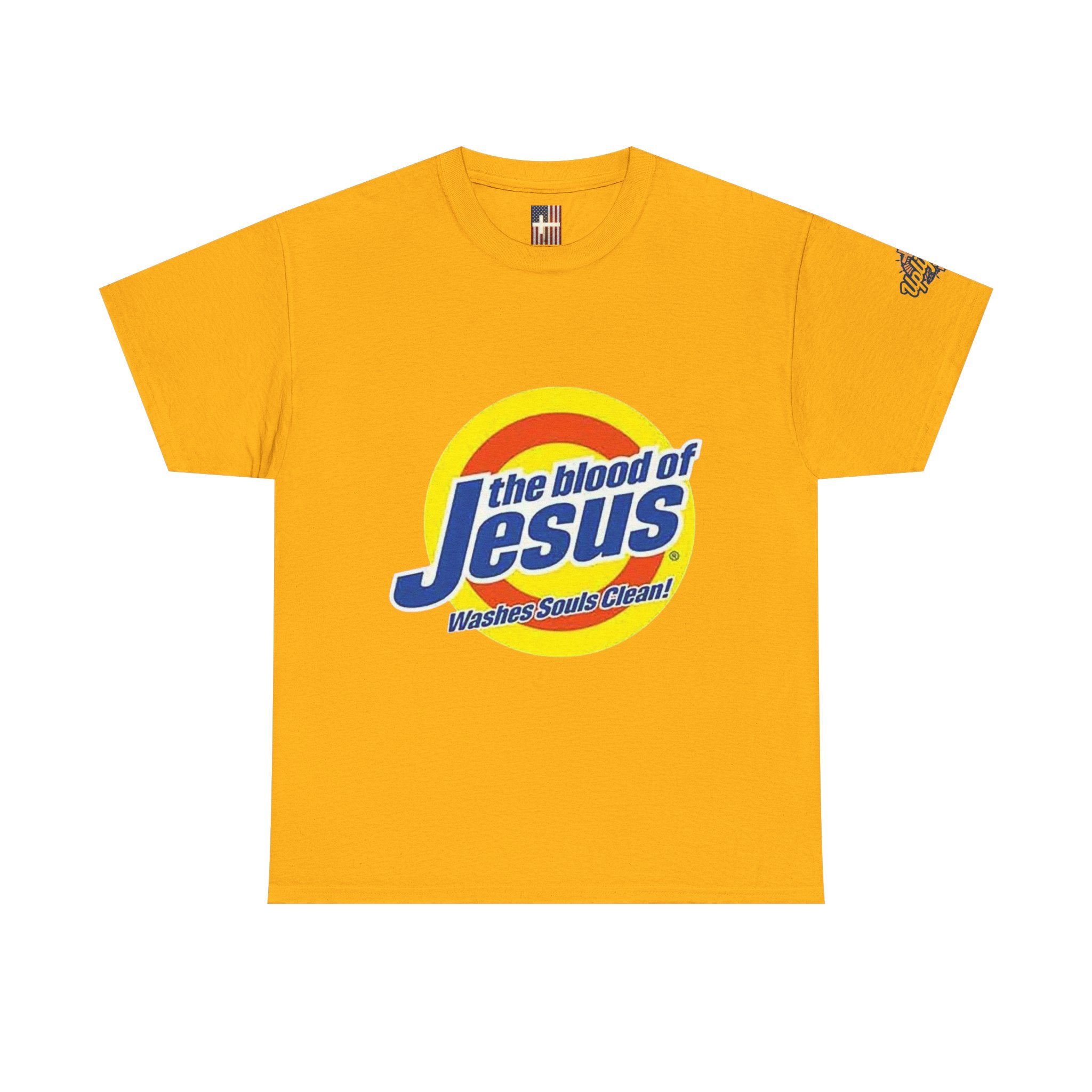 Blood of Jesus Washes Souls Clean T-shirt - Funny Tide Parody - Christian Faith T-shirt Printify