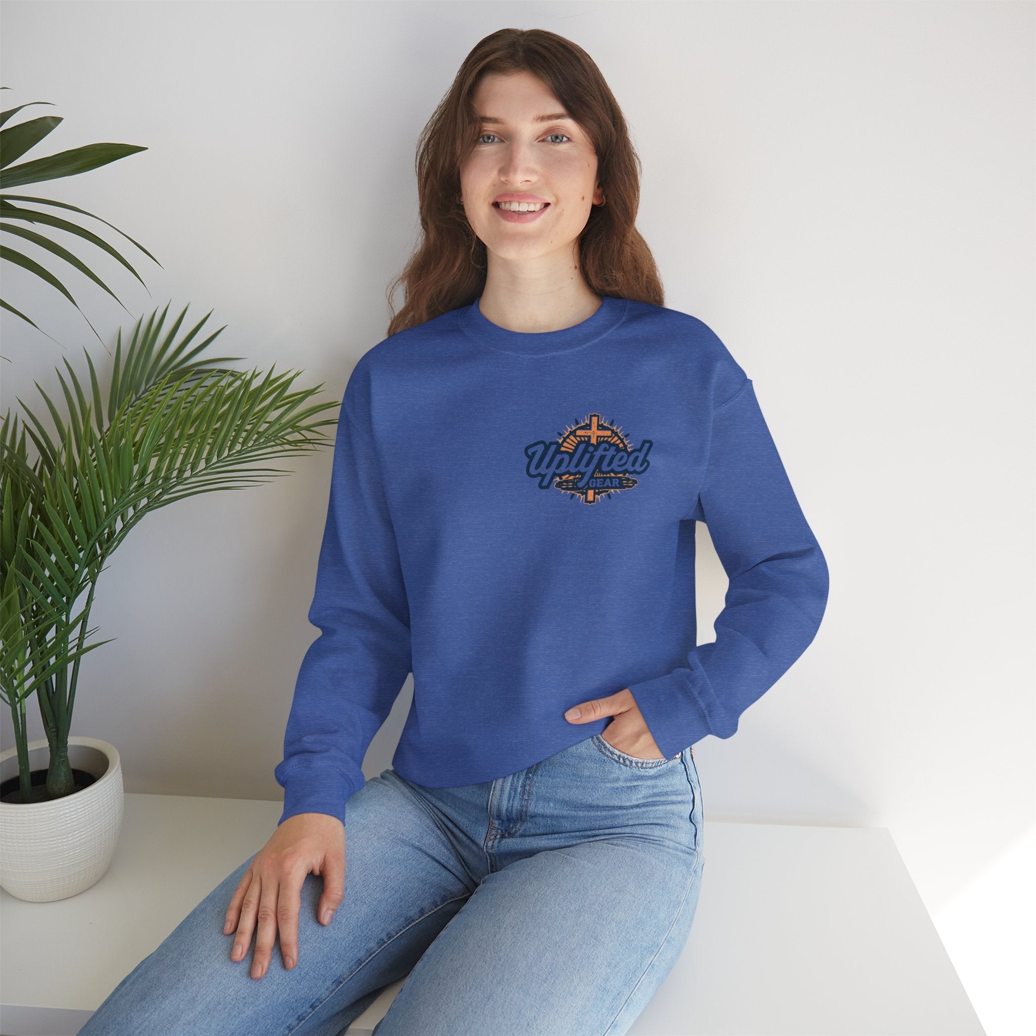 Abide Sweatshirt – Vine Wrapped John 15:5 Christian Sweatshirt for Cozy Devotion Printify