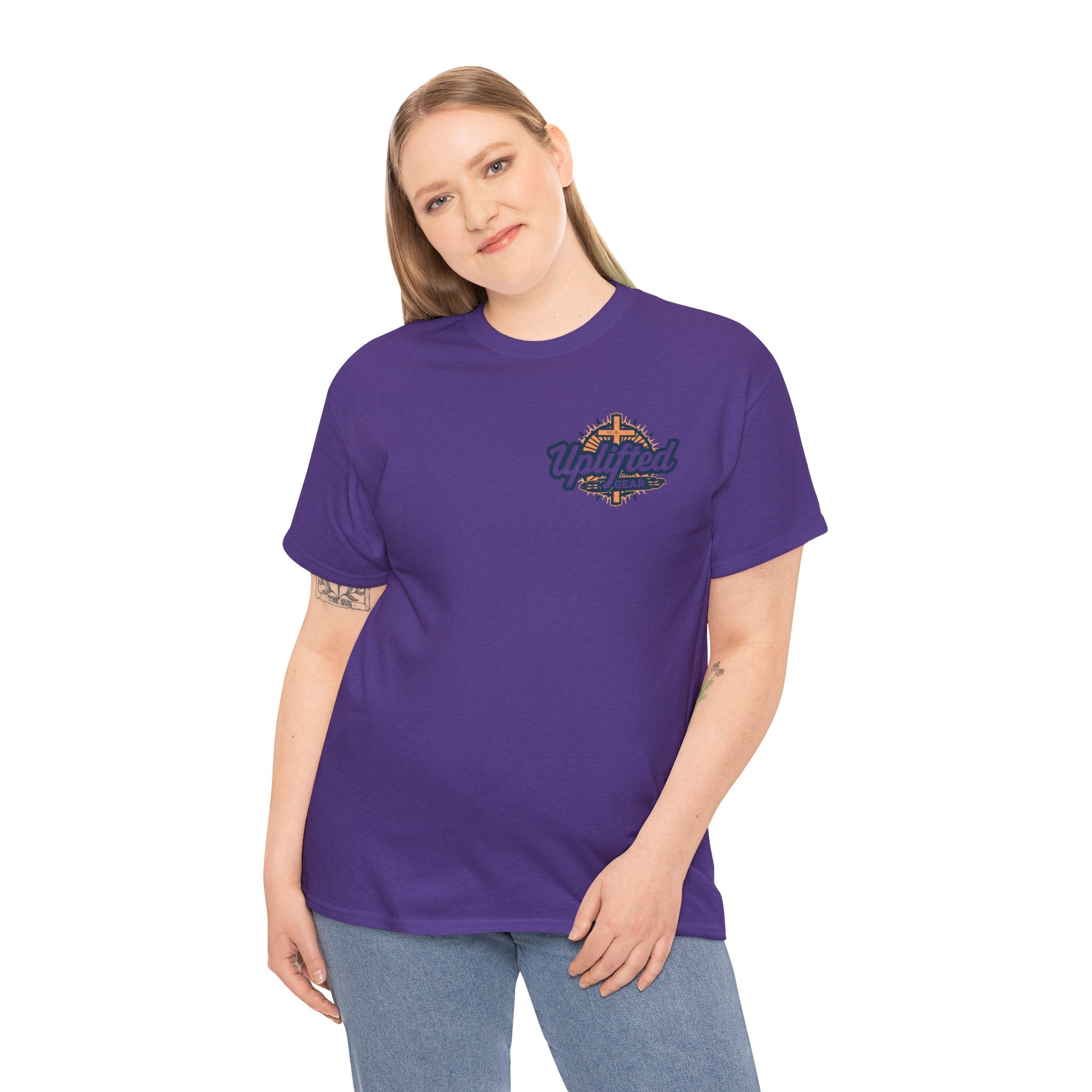 Trust in The Lord Proverbs 3:5-6 Biblical Design Unisex Heavy Cotton Tee Printify