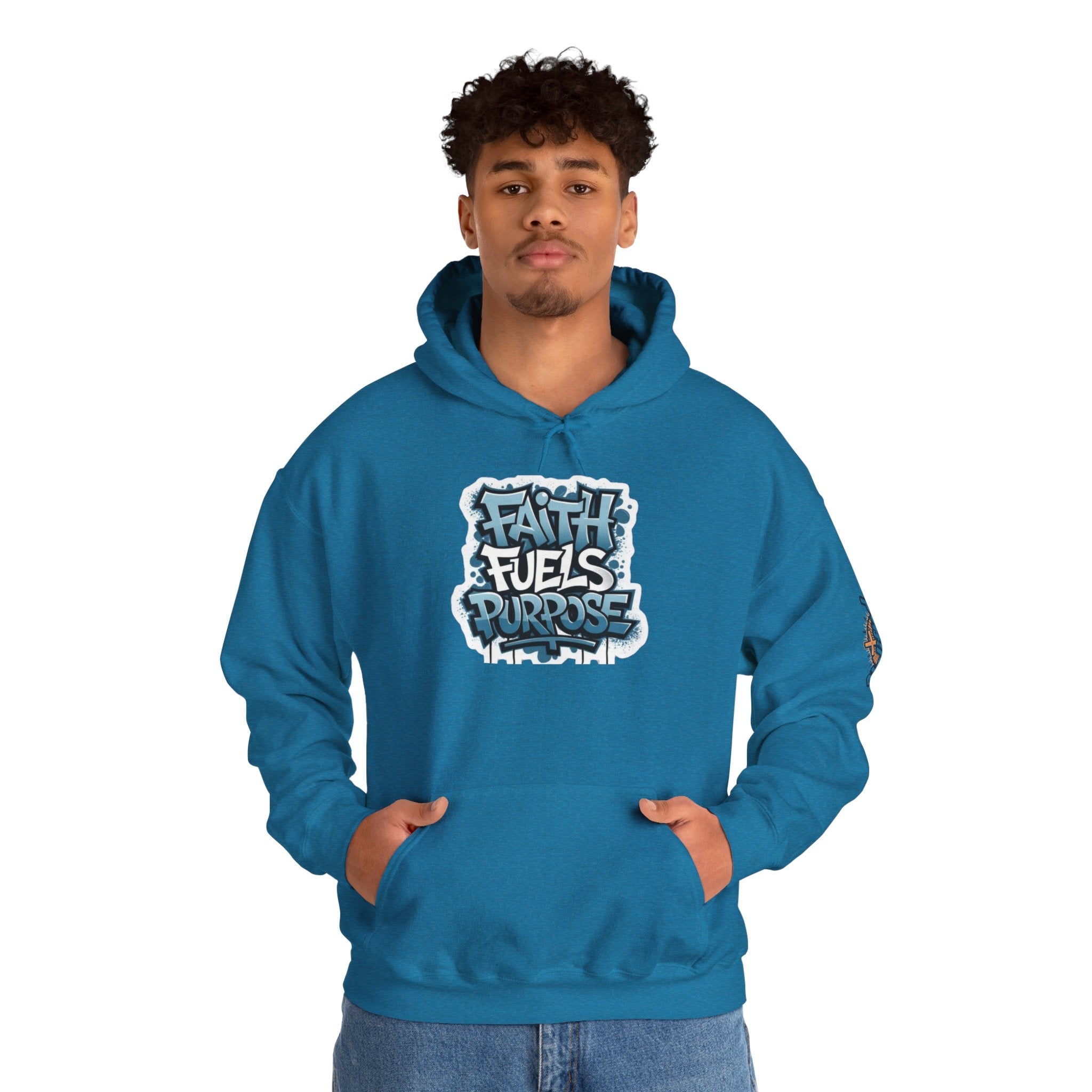 Faith Fuels Purpose Hoodie – Inspirational Christian Sweatshirt for Divine Drive & Unstoppable Belief Printify