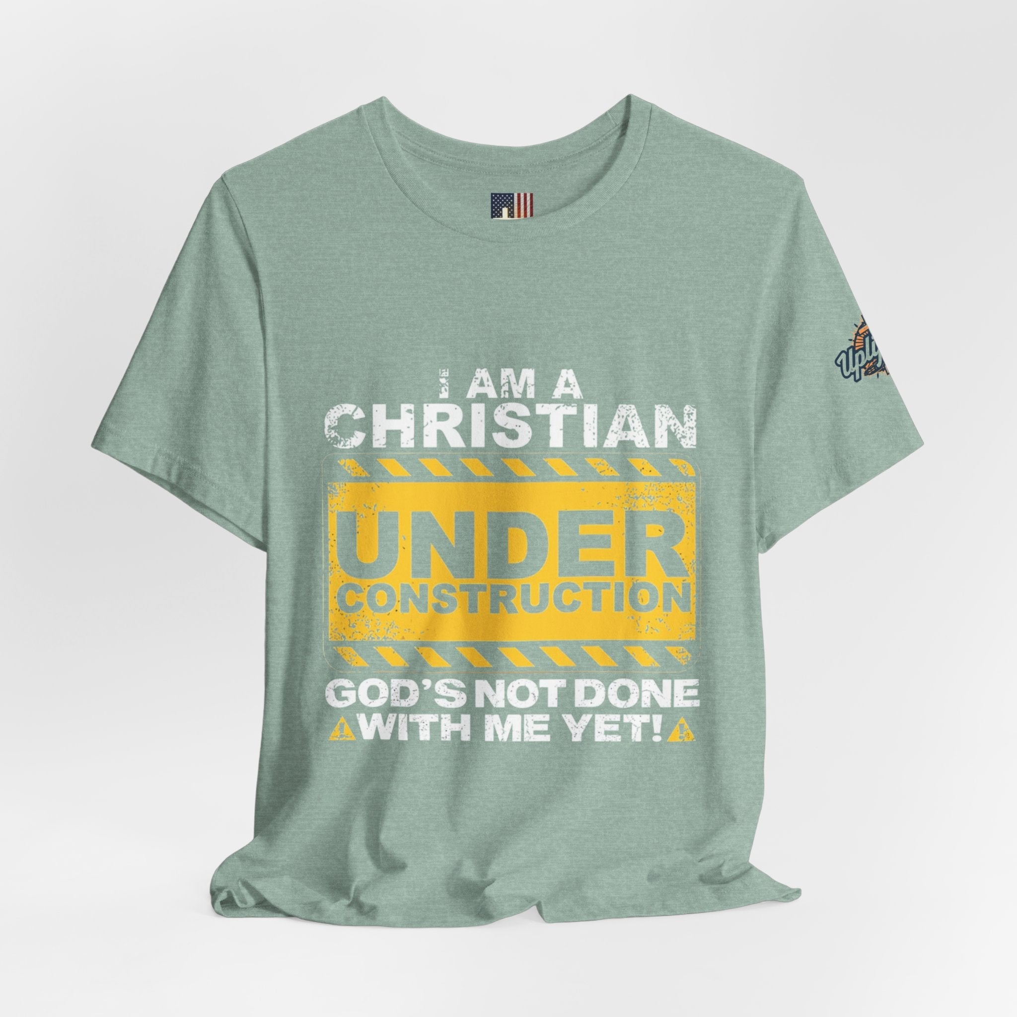 Christian Under Construction T-shirt | God Is Not Done With Me Yet T-shirt Printify