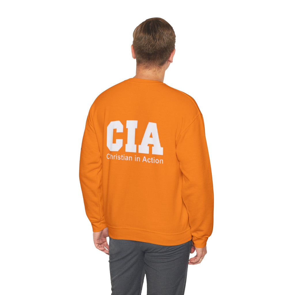 CIA Christian in Action Sweatshirt - Funny Faith Parody Sweatshirt - Mission Ready Apparel Printify