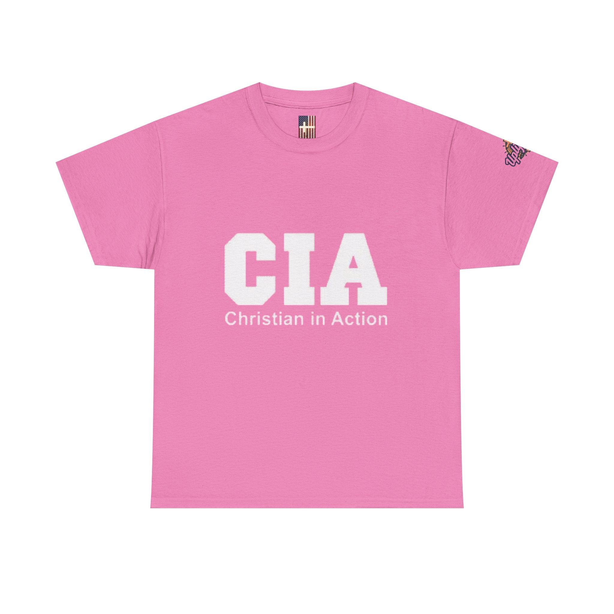 CIA Christian in Action T-shirt - Funny Faith Parody T-shirt - Mission Ready Apparel Printify