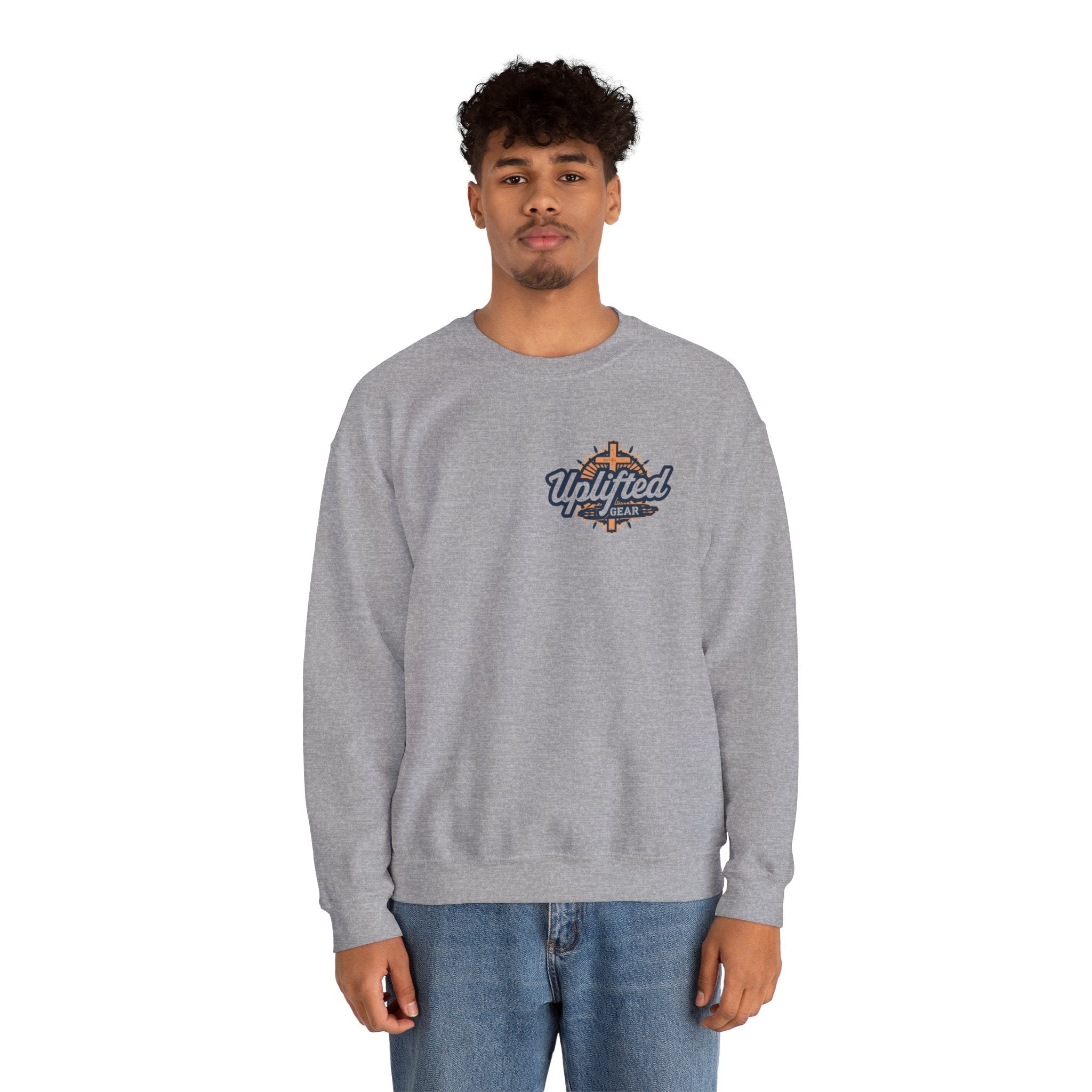 Uplifted Gear Christian Logo Sweatshirt Printify